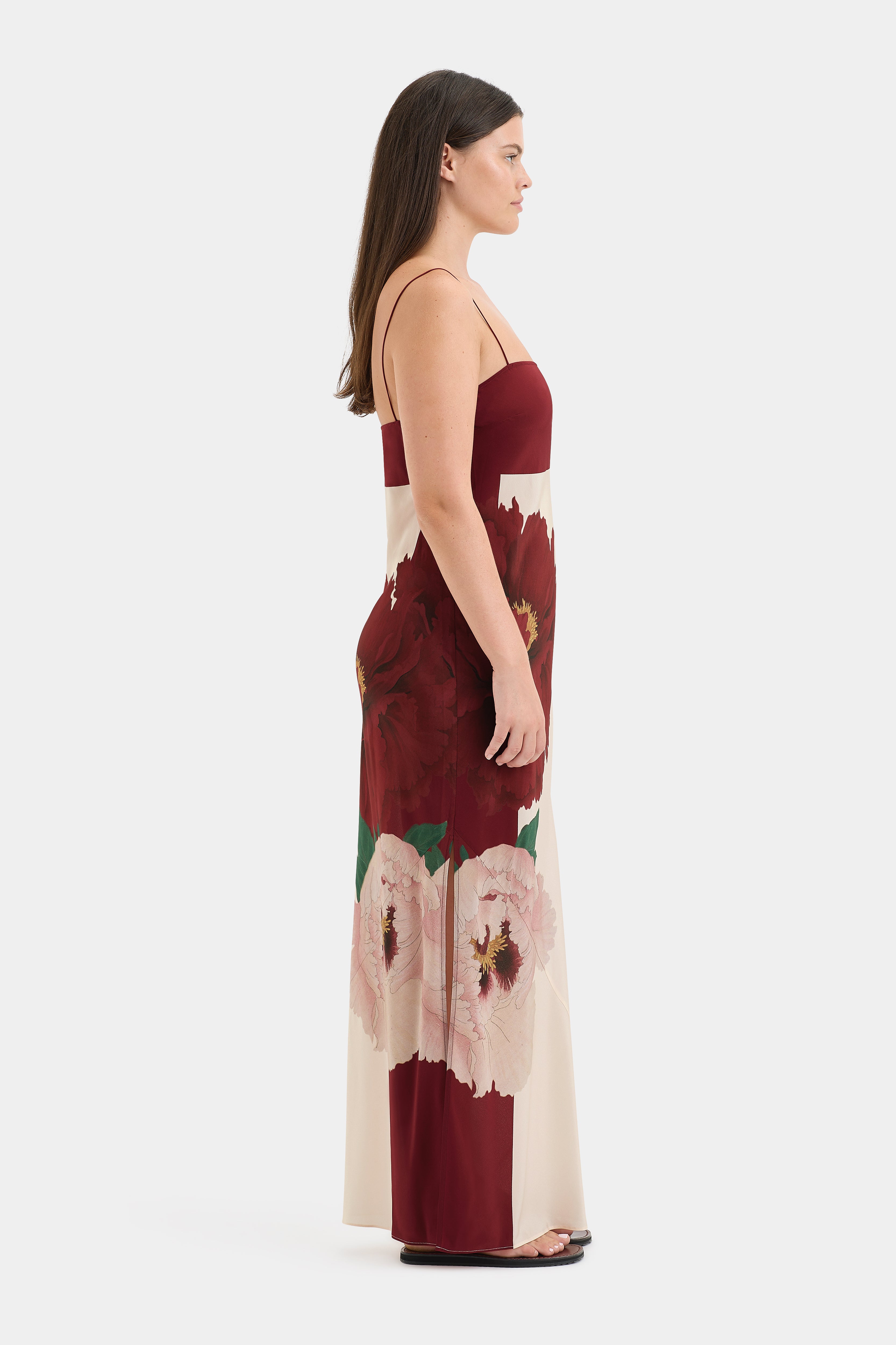 Florian Slip Dress - Elegant Satin Nightgown for Women, Comfortable Sleepwear & Loungewear - Perfect for Bedtime, Relaxing at Home, and Special Occasions