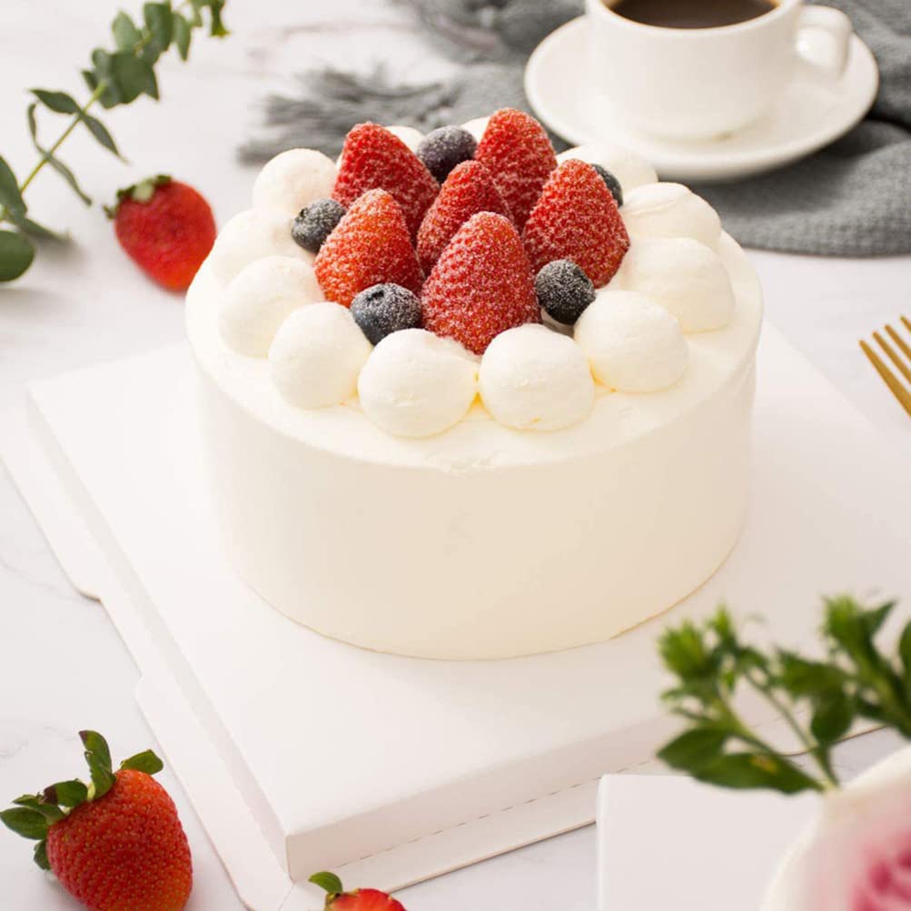 Premium 6-Piece Cake Pan Set with Scraper & Cutter - Professional Baking Tools for Home Bakers, Cake Decorating Supplies - Perfect for Birthday Cakes, Wedding Cakes, Cupcakes & Pastry Making
