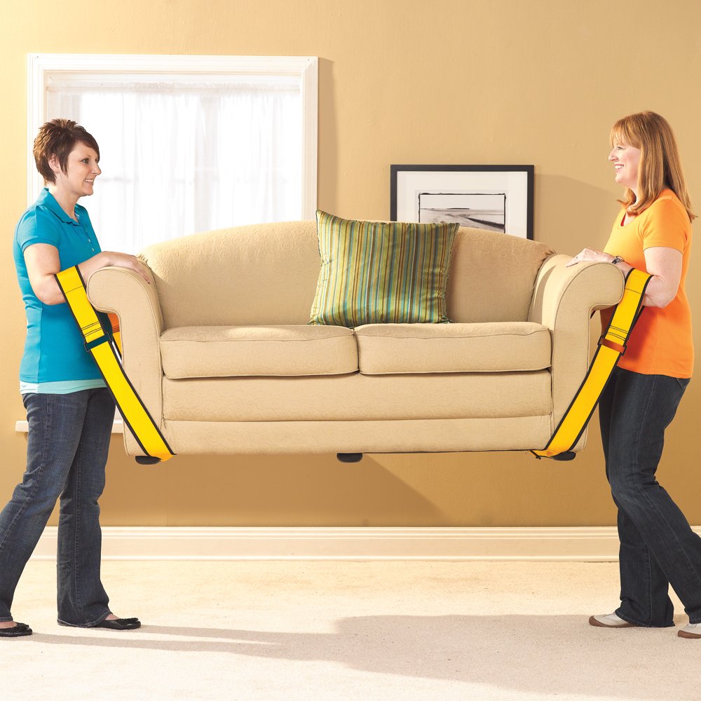 SuperSliders Pro-Lifter Heavy Duty Moving Straps - Furniture Lifting & Moving Assistance for Home, Office & Warehouse - Ergonomic Shoulder Support for Safe Transport