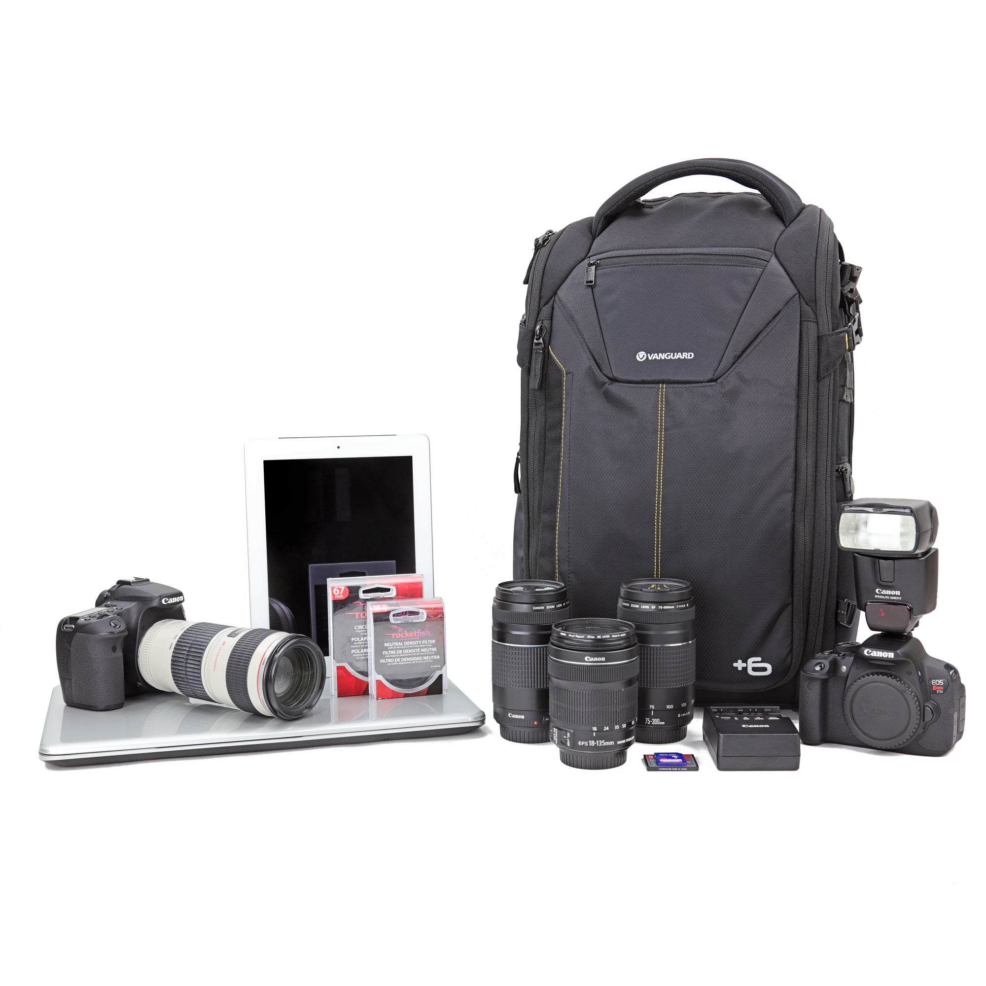 Alta Rise 48 DSLR Camera Backpack for Photographers - Waterproof & Durable Black Camera Bag for Travel, Hiking & Outdoor Photography Gear Storage