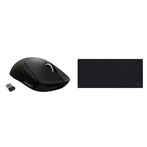 Logitech G Pro X Superlight Wireless Gaming Mouse & G840 XL Mouse Pad Bundle - Black | Lightweight Esports Mouse with Hero Sensor | Perfect for FPS, MOBA & PC Gaming