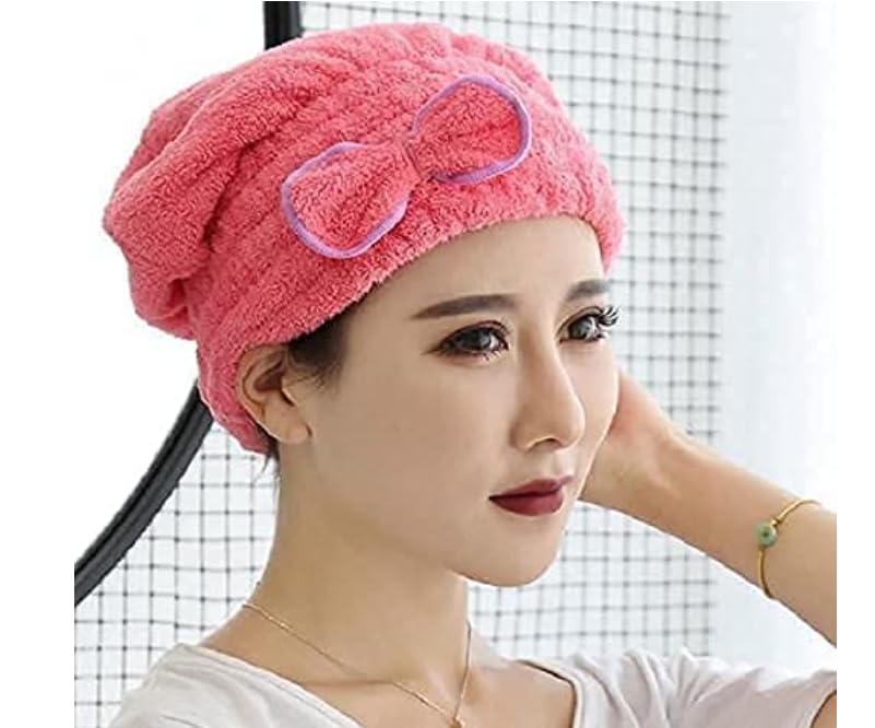 Premium Microfiber Hair Towel Wrap for Women - Soft & Absorbent Hair Turban for Quick Drying - Perfect for Post-Shower, Salon, Gym & Travel Use