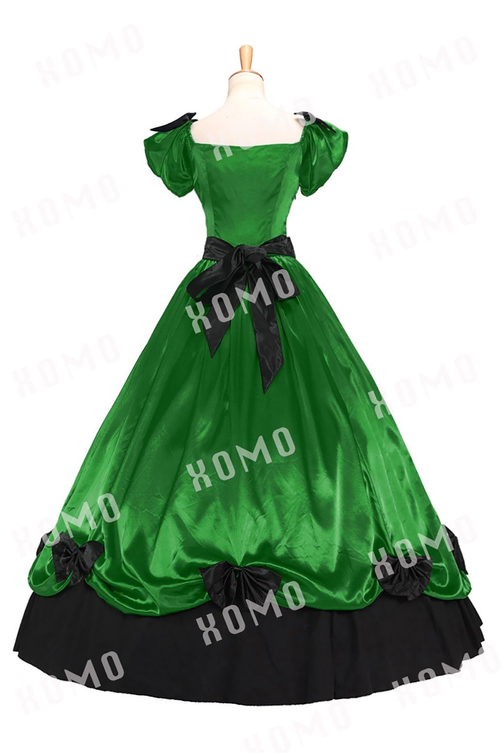 Victorian Southern Belle Ball Gown - Elegant Period Princess Dress with Puff Sleeves for Formal Events, Cosplay, Historical Reenactments & Themed Parties