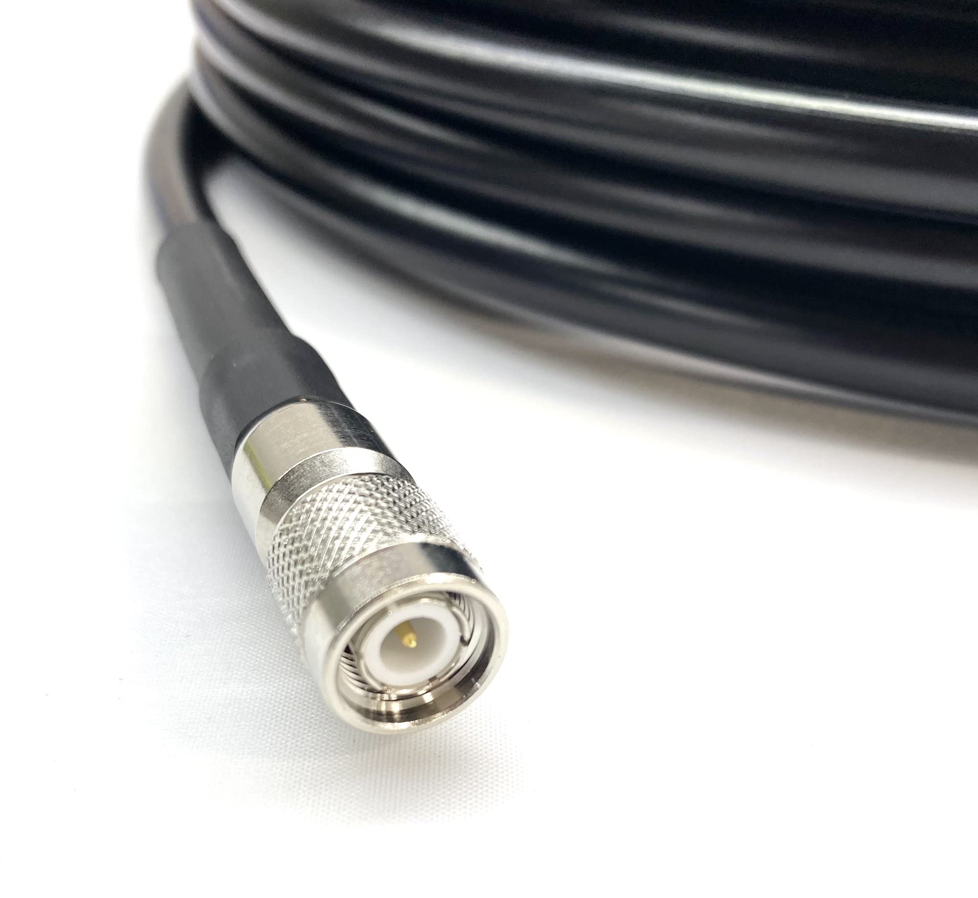15ft TNC Male to N Male LMR400 Low Loss Coaxial Cable - 50 Ohm High Performance RF Antenna Wire for Ham Radio, CB Radio, WiFi, WLAN & Cellular Boosters - Perfect for Base Stations, Repeaters & Outdoor Antenna Installations