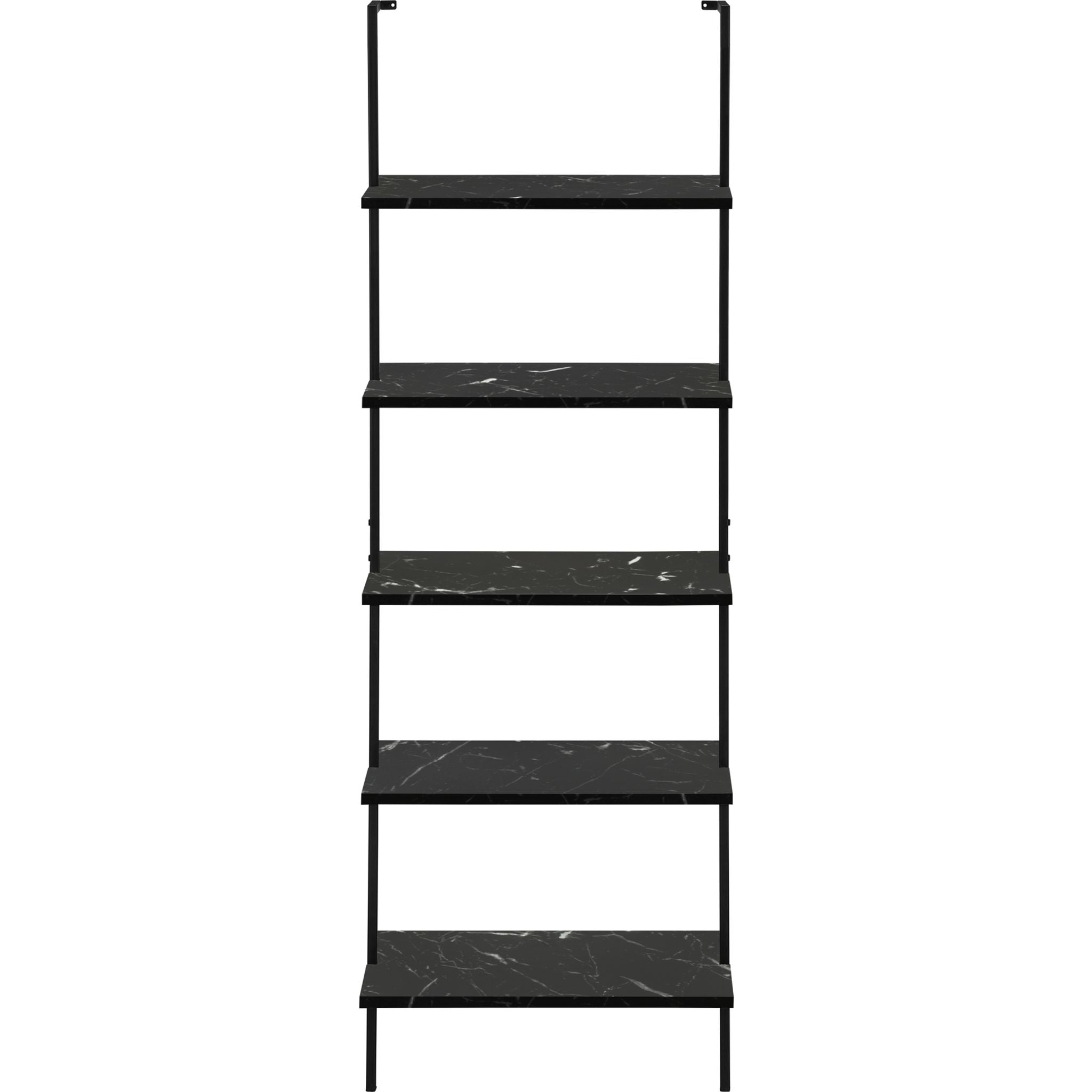 Modern Grey and Black Bookshelf - Sturdy Wooden Bookcase for Home, Office, or Library - Perfect for Organizing Books, Decor, and Storage Needs