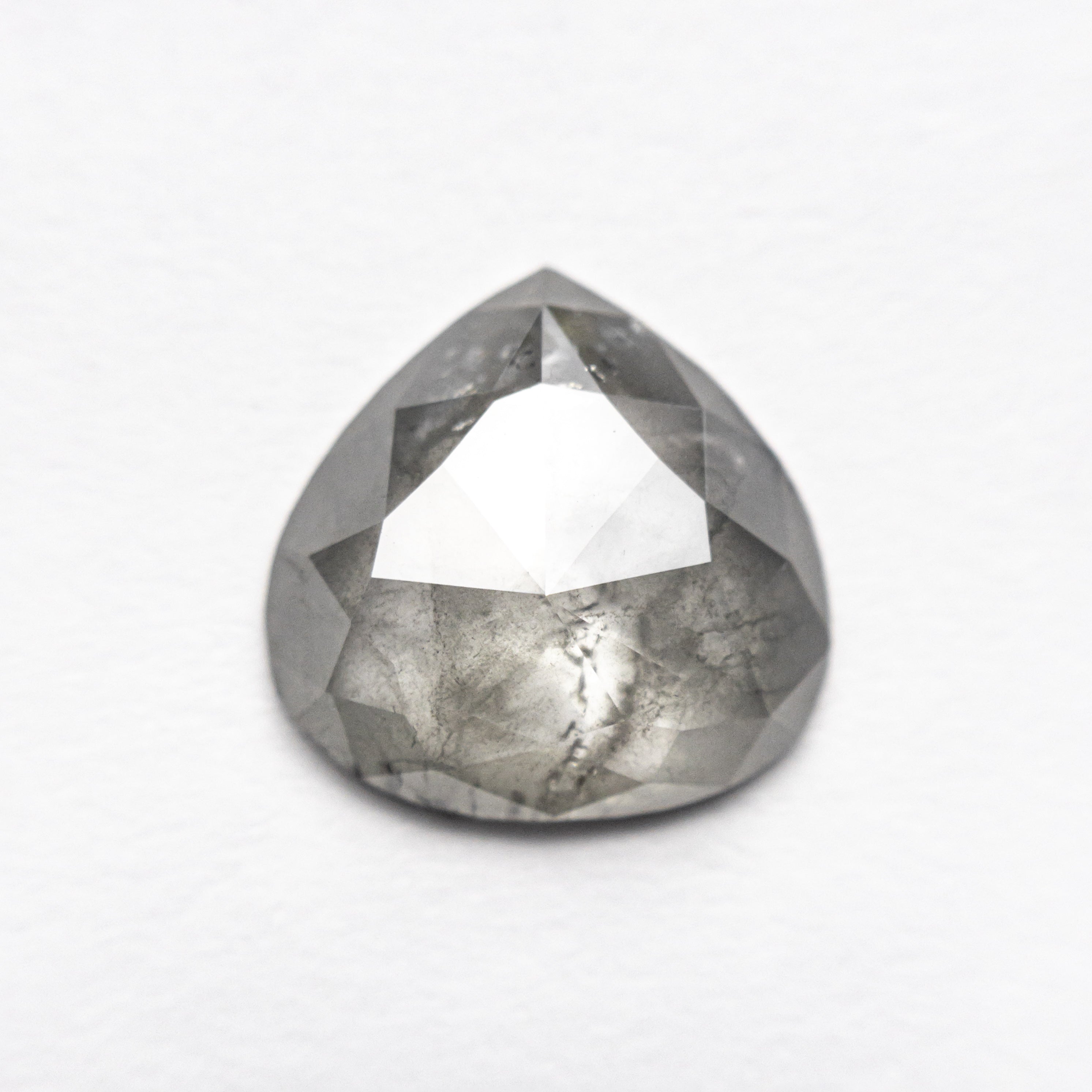 2.29ct Pear Rose Cut Diamond (9.82x10.13x2.81mm) - Loose Gemstone for Engagement Rings & Jewelry Making | Vintage Style Rose Cut Diamond for Unique Wedding Bands, Earrings & Pendants