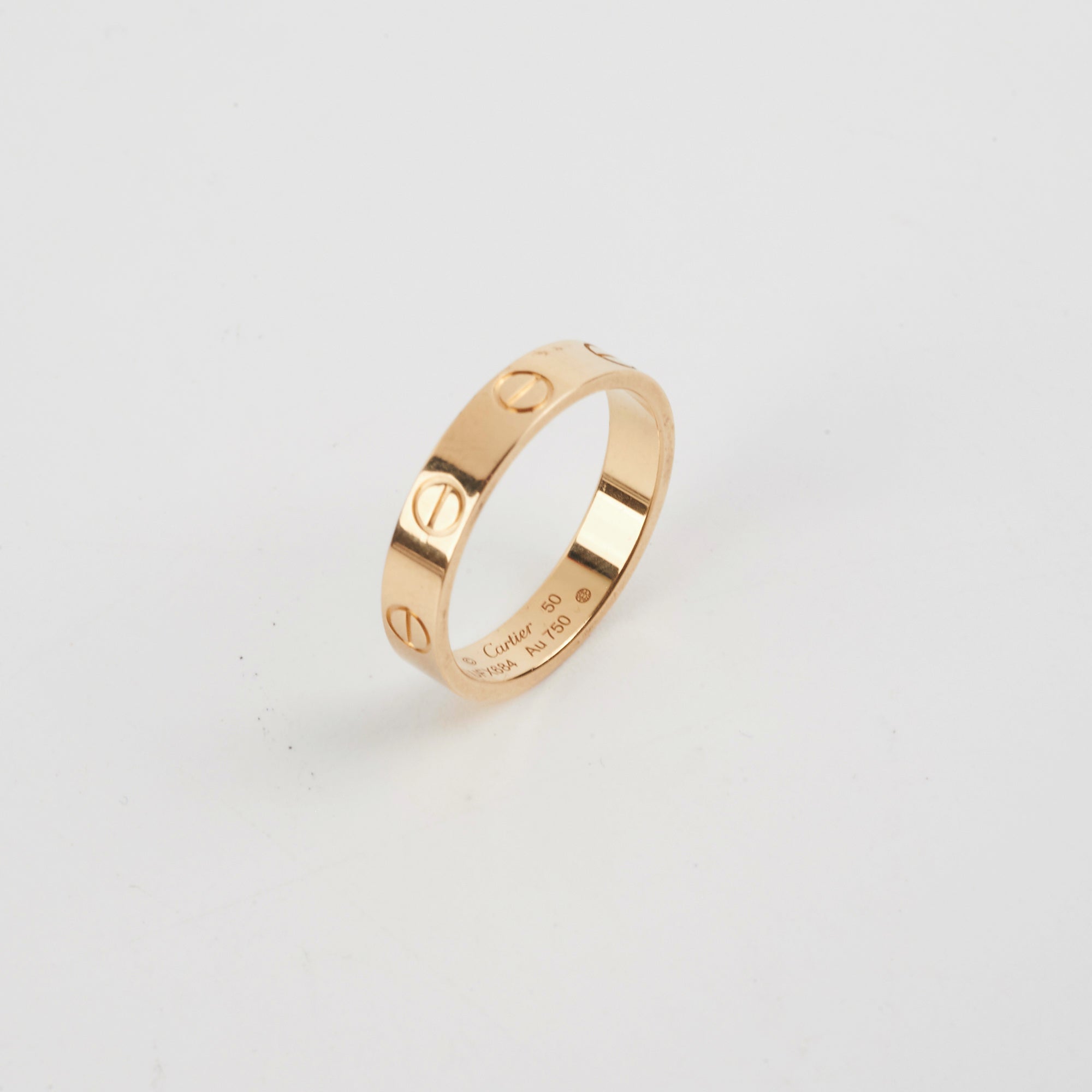Cartier Love Wedding Ring Band - 18K Gold, Size 50 - Perfect for Engagement, Anniversary & Romantic Gifts
