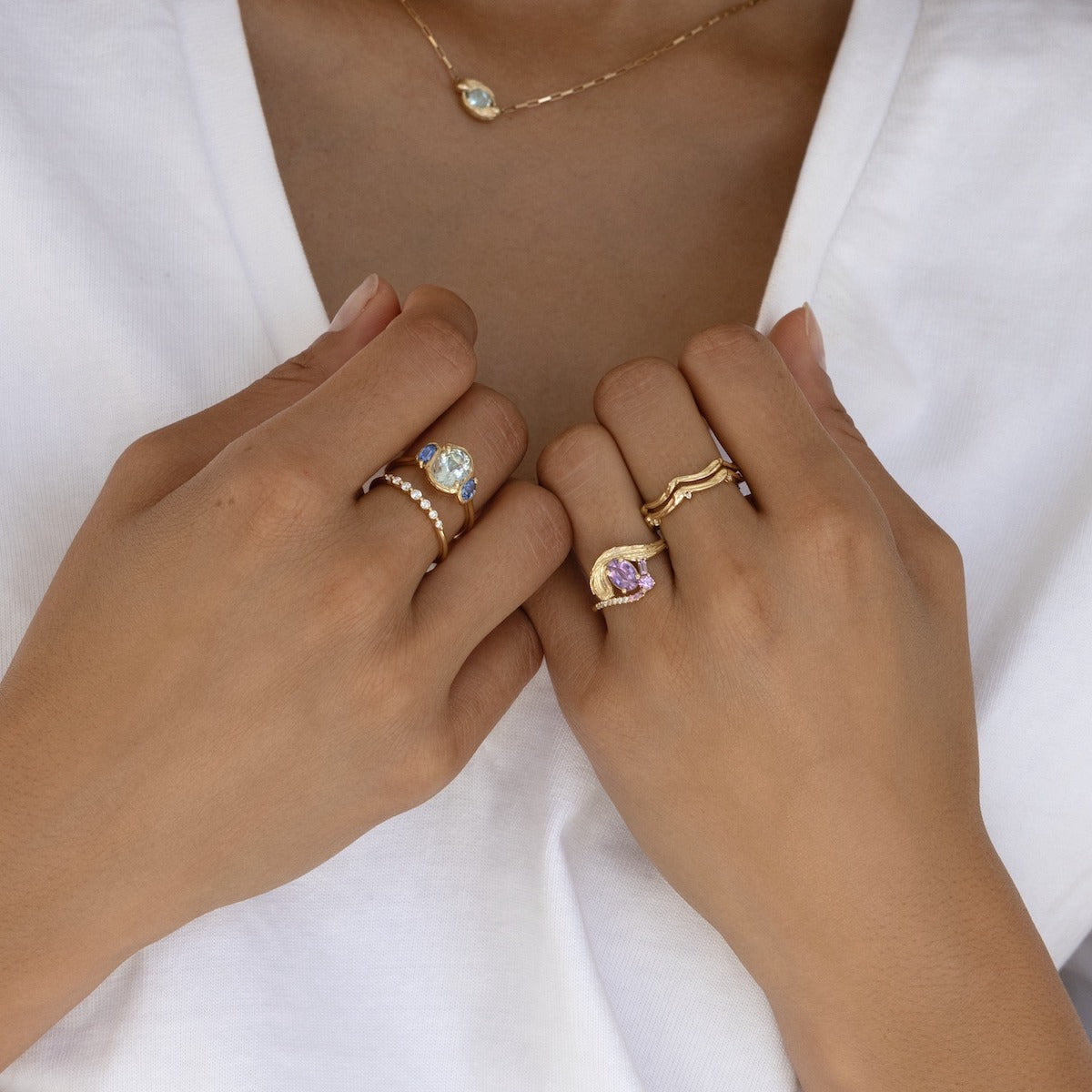 Maya Blue Ring - Sterling Silver Adjustable Bohemian Style Ring for Women | Perfect for Everyday Wear, Gifts & Boho Fashion