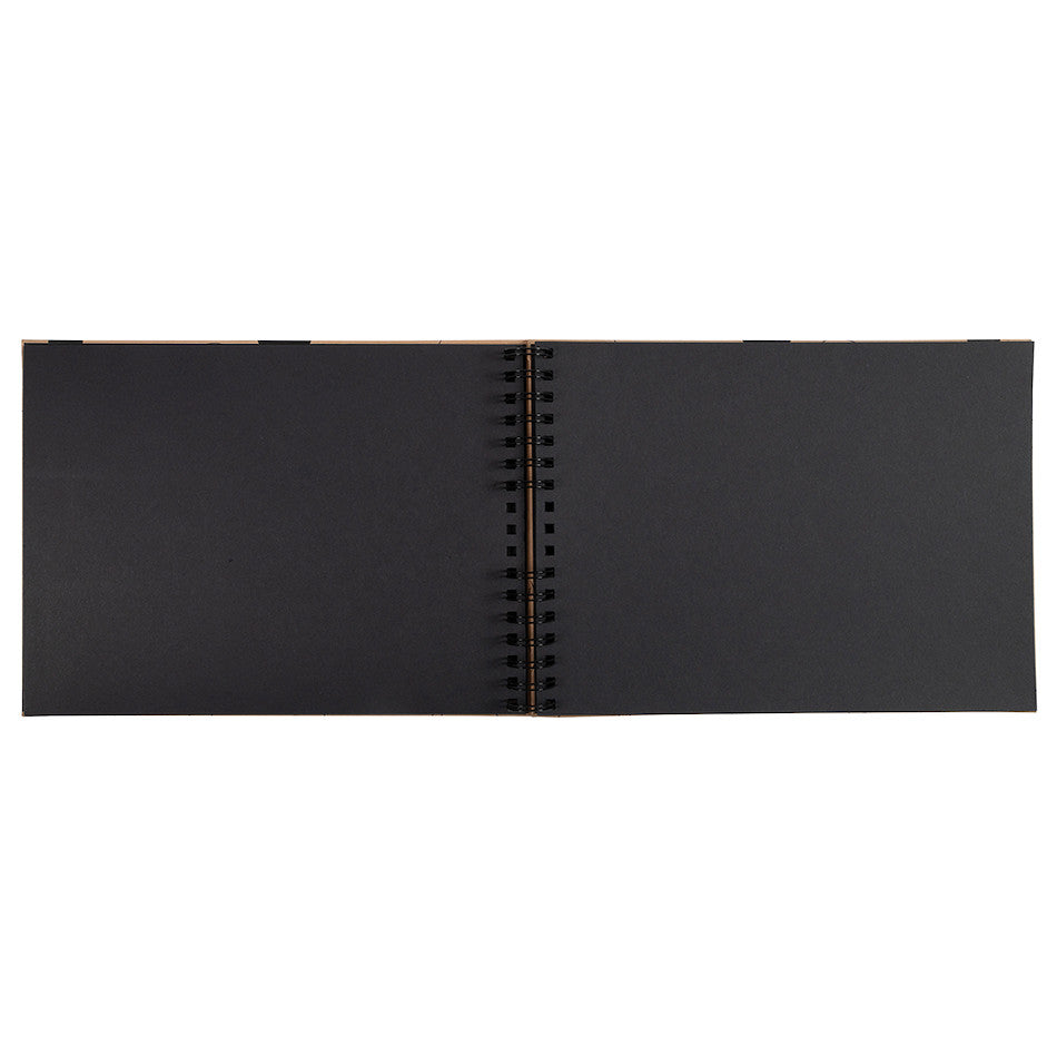 Exacompta Eterneco Wirebound Album - 50 Pages, 8.5 x 11 Inches, Black Hardcover Notebook for Office, School & Journaling - Perfect for Business Meetings, Note Taking & Creative Projects