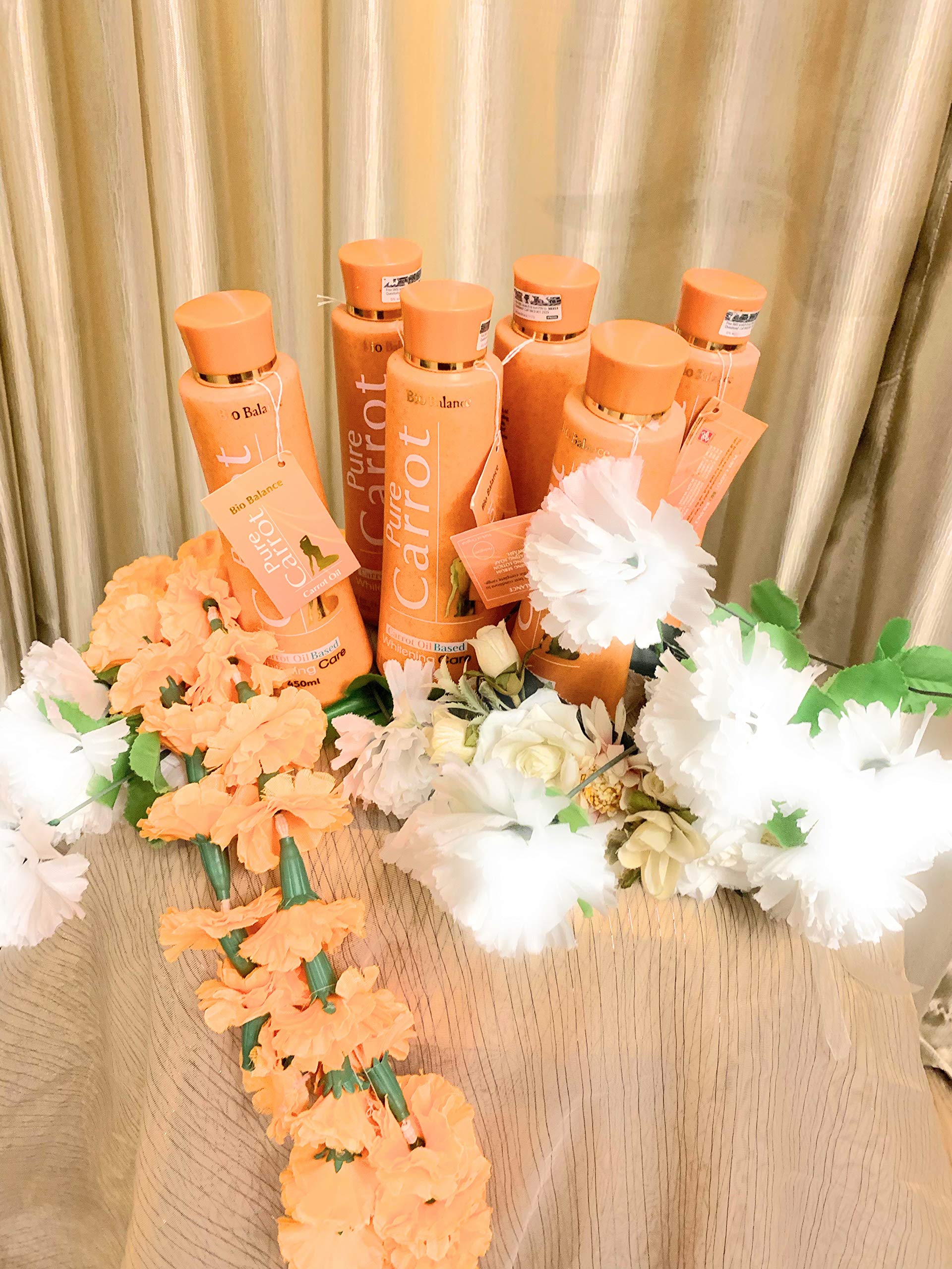 Pure Carrot Oil Whitening Lotion 450ml - Brightening & Moisturizing Skin Care for Face & Body - Perfect for Daily Use & Night Routine