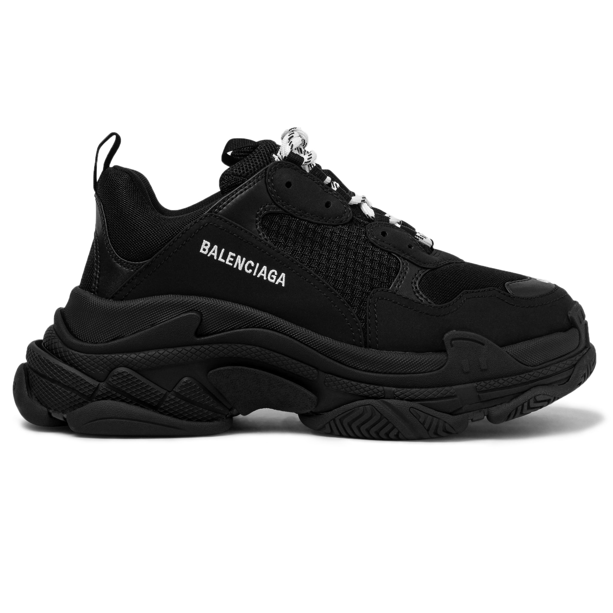 Balenciaga Triple S Sneakers for Women - Triple Black Color | Stylish & Comfortable Fashion Shoes for Casual Wear, Street Style & Everyday Outfits