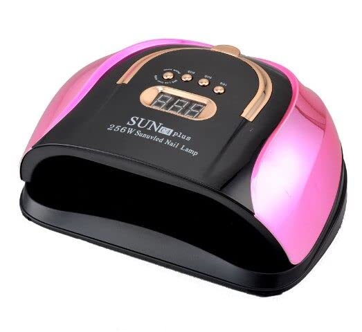 SOONHUA 256W Professional UV LED Nail Dryer Light - 4 Timer Settings Fast Curing for Gel Polish, Acrylic Nails | Perfect for Home Manicures & Salon Nail Art
