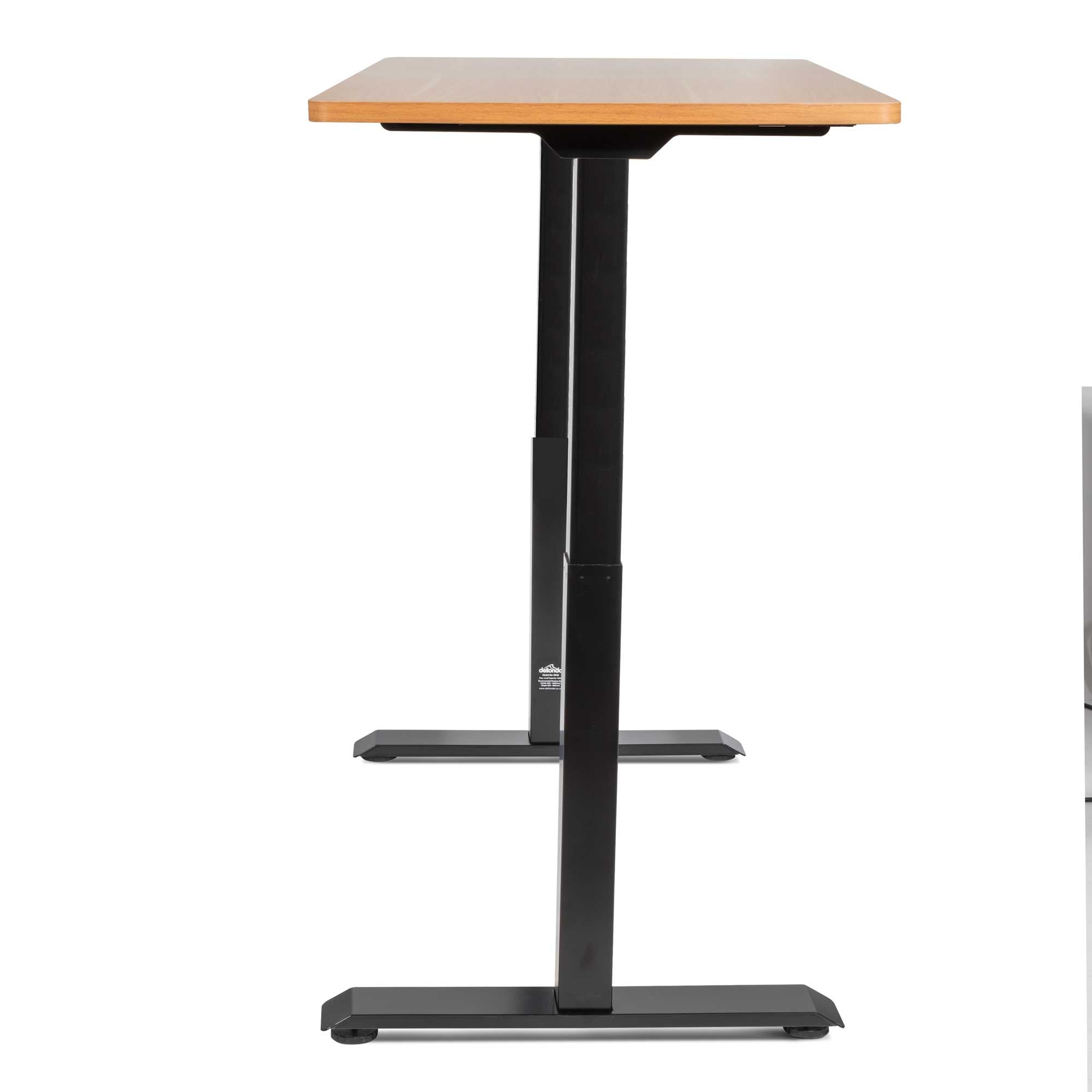 Premium Oak Electric Height Adjustable Standing Desk - 55