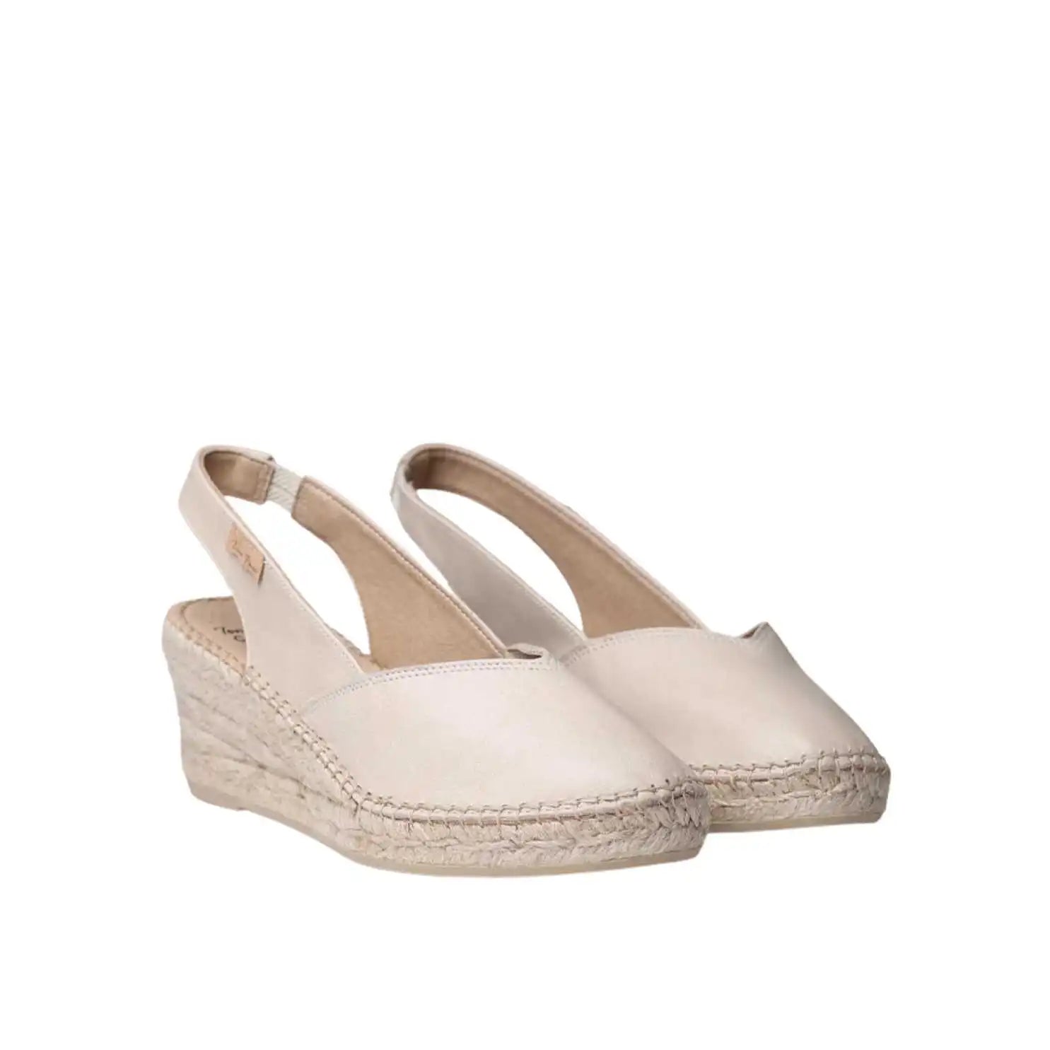Women's Plain Leather Wedge Espadrilles - Comfortable Summer Casual Shoes for Beach, Vacation & Everyday Wear