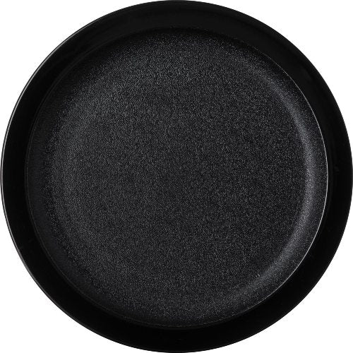 Carlisle PCD20903 Black Polycarbonate Narrow Rim Plate - 9 Inch, Pack of 48 - Durable Restaurant & Catering Dinnerware for Commercial Use