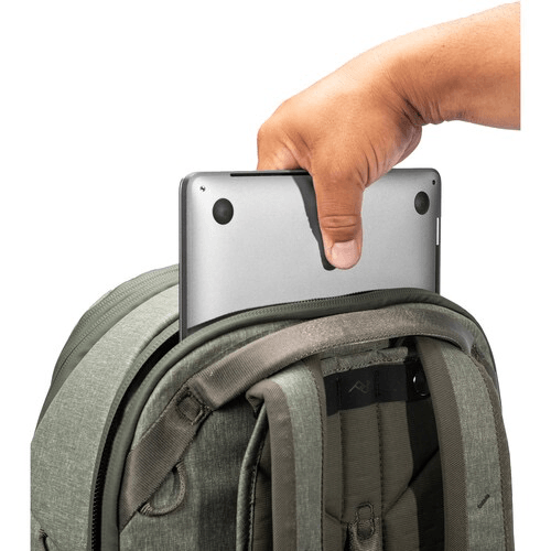 Peak Design 30L Travel Backpack - Waterproof Hiking Backpack with Laptop Compartment & Anti-Theft Design, Sage Green - Perfect for Camping, Business Trips & Air Travel
