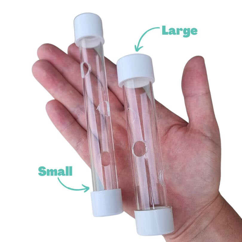 Forage Tube Foot Toy for Small Pets - Chewable Enrichment Toy for Rabbits, Guinea Pigs & Hamsters - Fun Feeding & Play Activity for Cage Entertainment