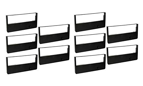 TallyGenicom T6212/T6215/T6218 Compatible Black Printer Ribbons - 10 Pack (MMT085014_10PK) | Replacement Ink Ribbon for Office Printing, Shipping Labels & Receipts