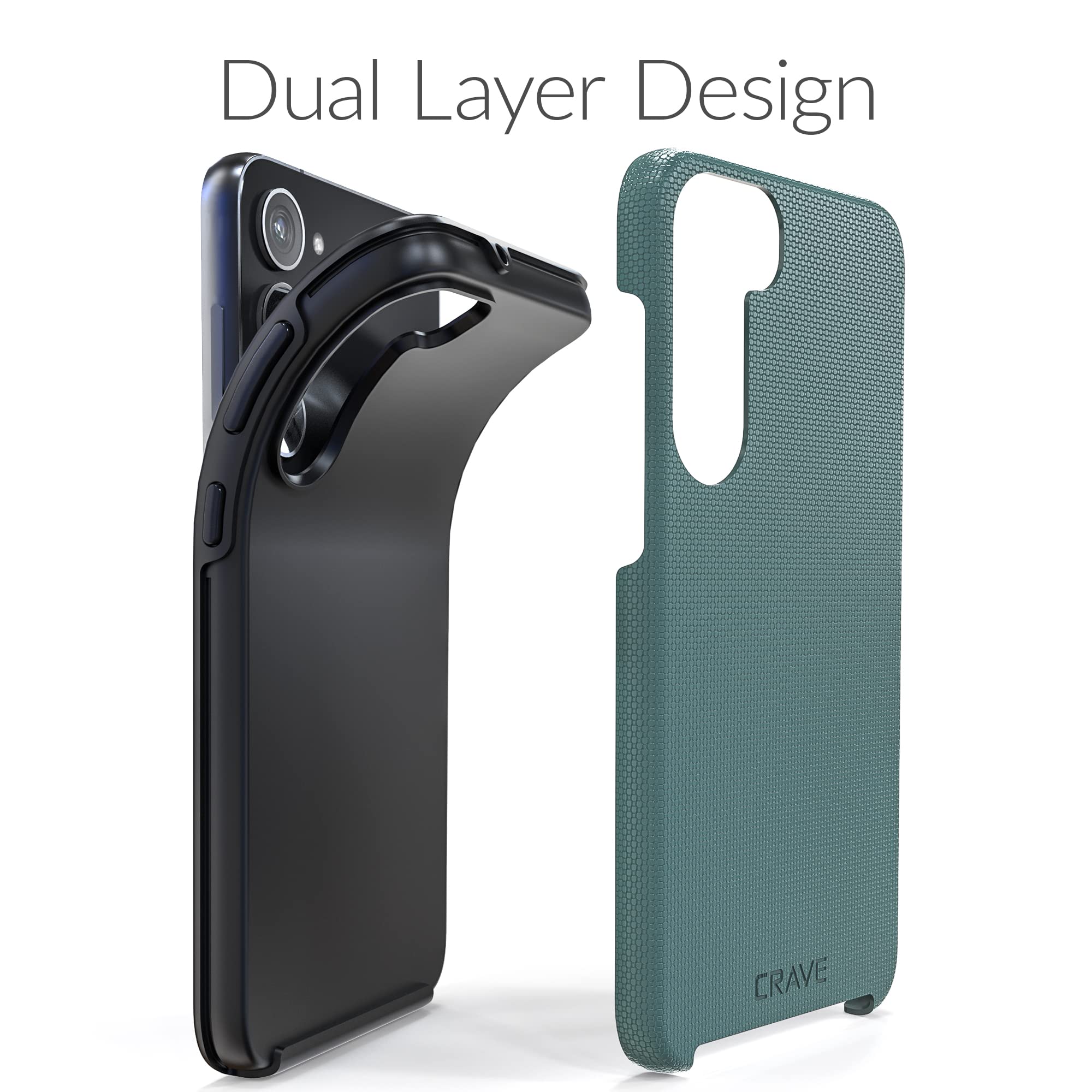 Shockproof Dual Layer Case for Samsung Galaxy S23 Plus - Heavy Duty Protection, Military Grade Drop Tested, Slim Fit Cover (Forest Green) | Perfect for Outdoor Activities, Travel & Daily Use