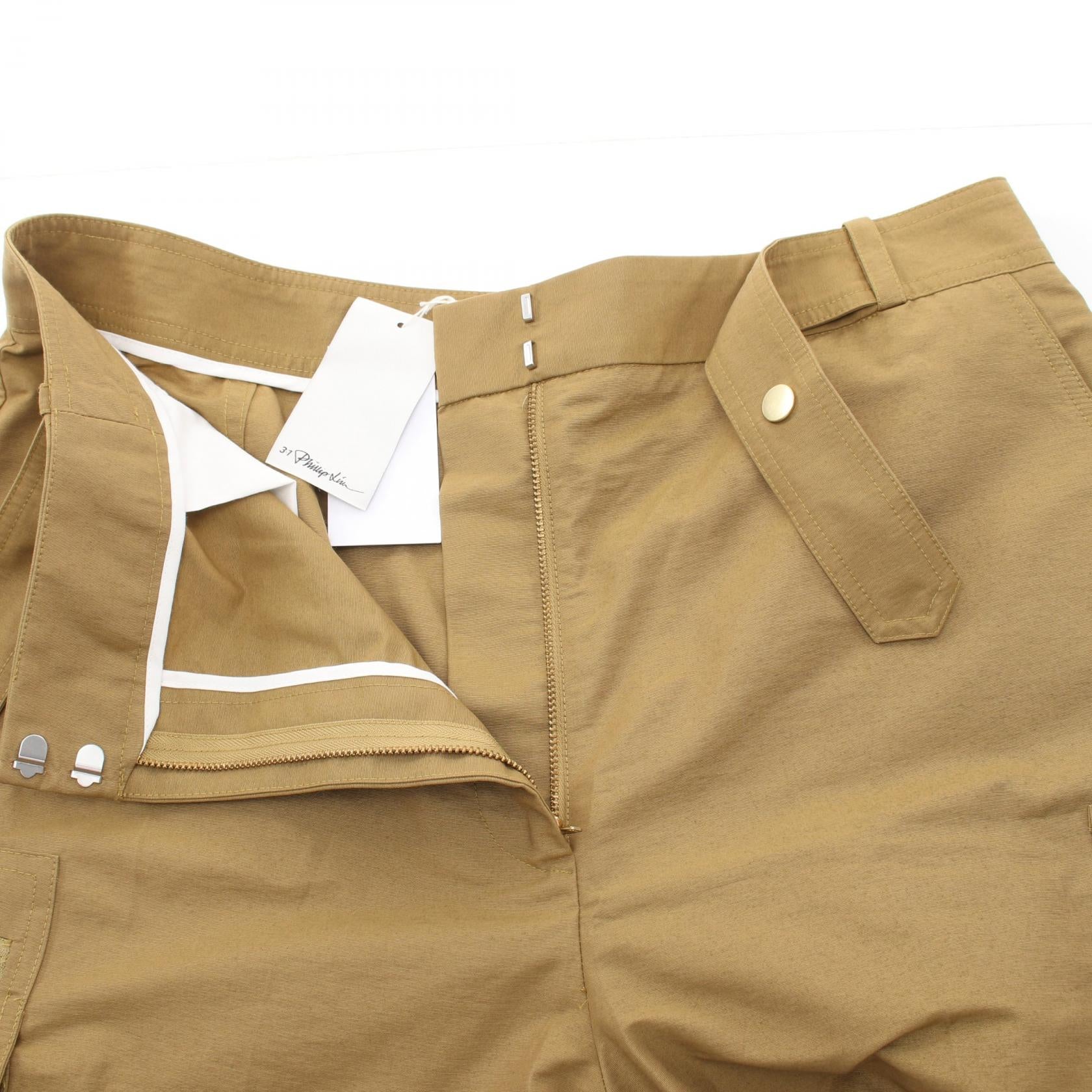 3.1 Phillip Lim Women's Cotton Cargo Pants - High Waisted Casual Trousers with Pockets | Perfect for Work, Travel & Everyday Wear