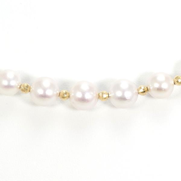 18K Yellow Gold Akoya Pearl Necklace for Women - Elegant & Timeless Pearl Jewelry Gift for Anniversary, Wedding, Birthday & Special Occasions