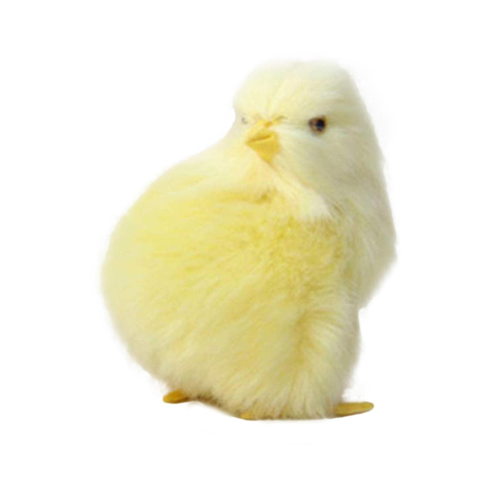 **Realistic Plush Chick Toy - 4 Poses Life-like Simulation Chicken Figurine | Soft Furry Animal Doll for Kids | Easter Gift & Cognitive Learning Toy | Perfect for Playtime, Nursery Decor & Easter Basket Fillers**