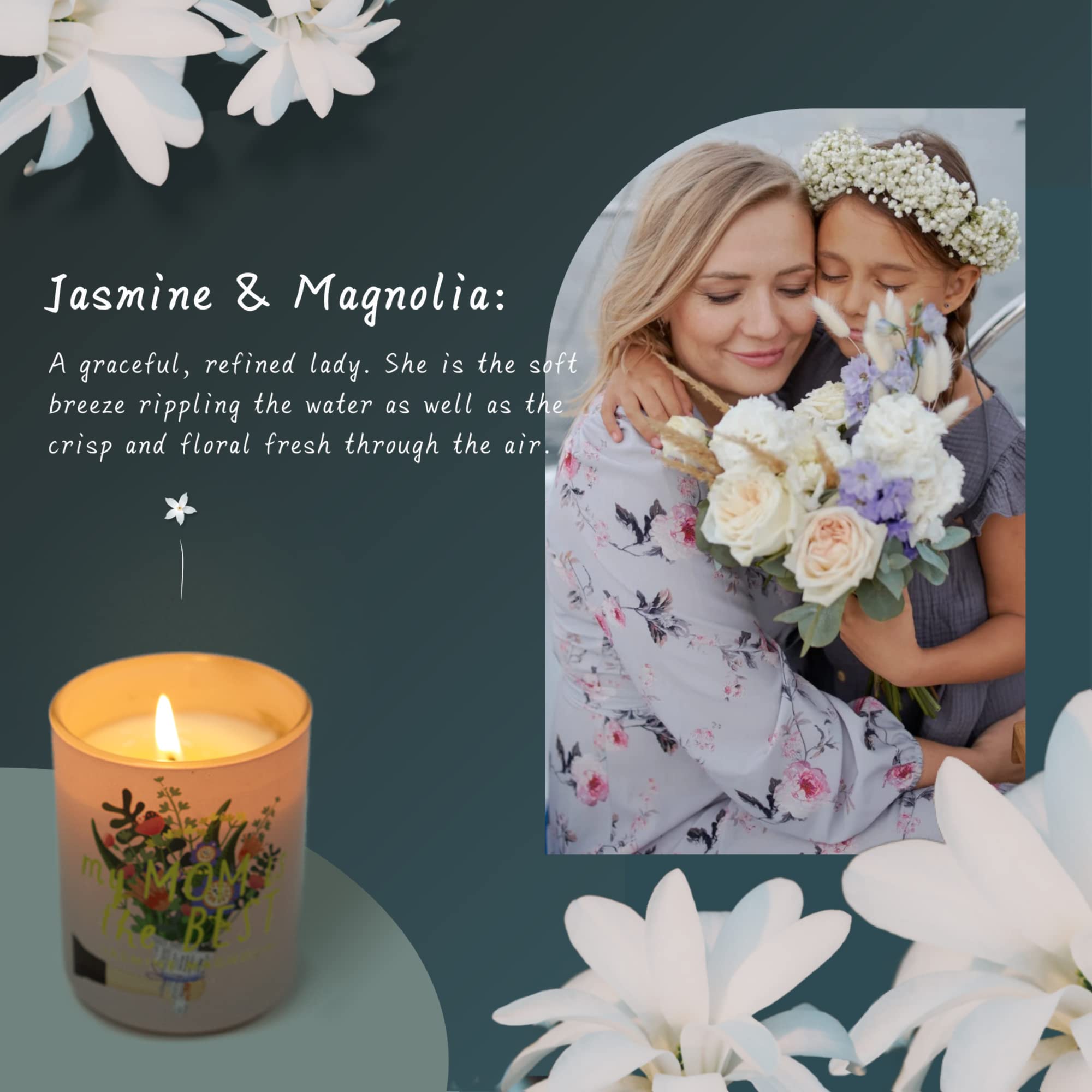 Luxury Scented Candles Gift Set for Women - 3-in-1 Soy Candle, Reed Diffuser & Room Spray | Perfect Mother's Day Gift, New Mom Present & Baby Shower Idea | Home Fragrance Set for Relaxation, Spa Nights & Romantic Ambiance