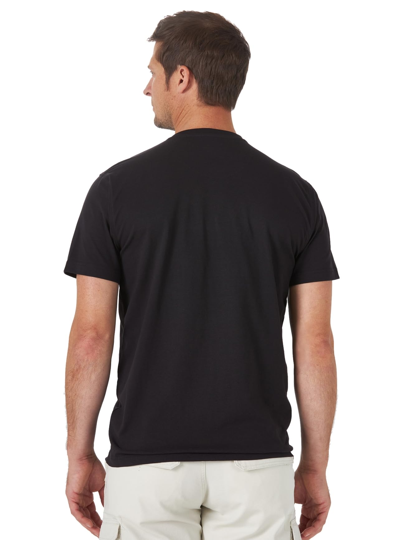 Wrangler Authentics Men's Short Sleeve Henley T-Shirt - Comfortable Casual Cotton Shirt for Everyday Wear, Outdoor Activities & Layering
