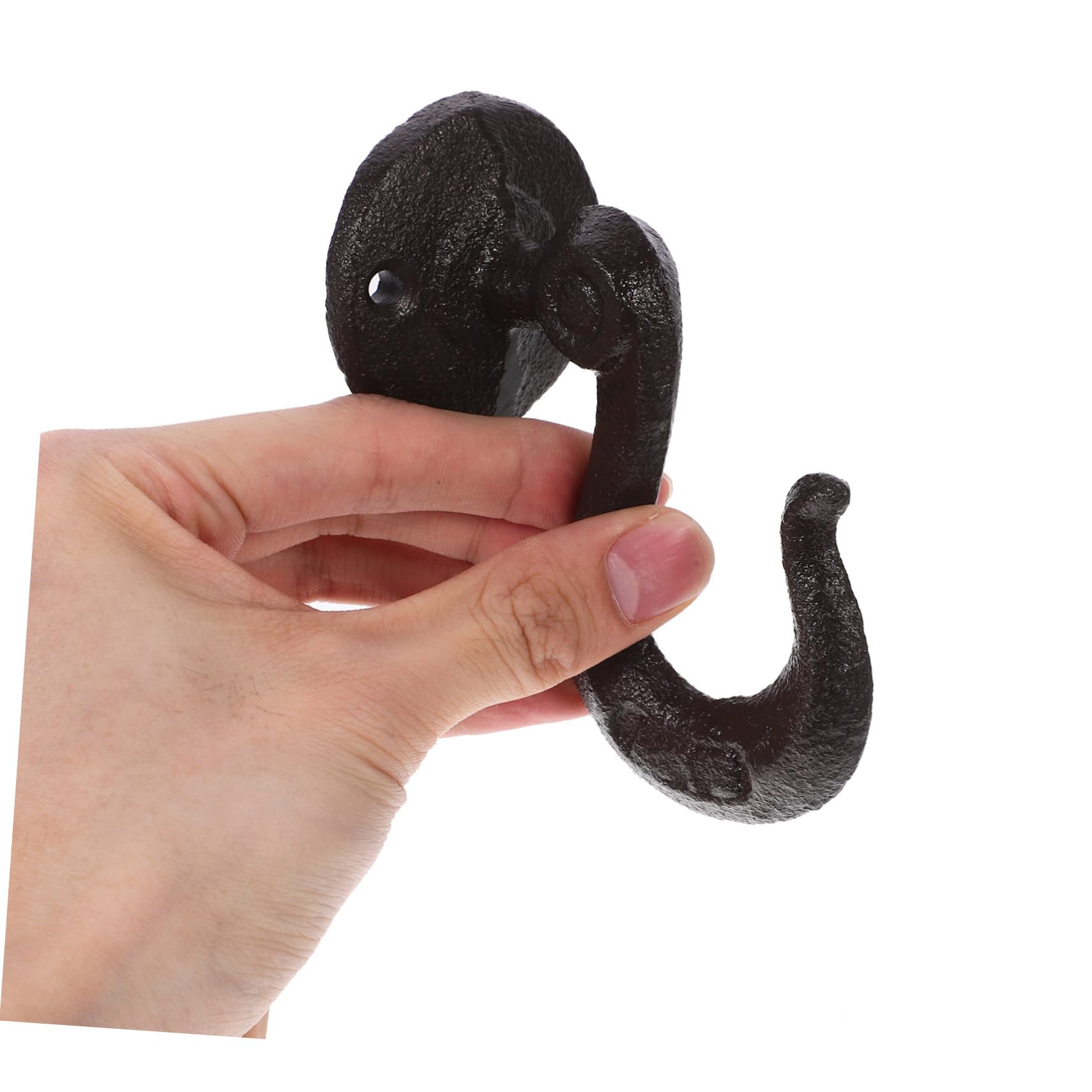 2-Pack Heavy Duty Cast Iron Wall Hooks - VINTORKY Coat Hangers for Garage, Entryway & Closet Organization - Sturdy Wall Mount Hangers for Jackets, Hats & Bags
