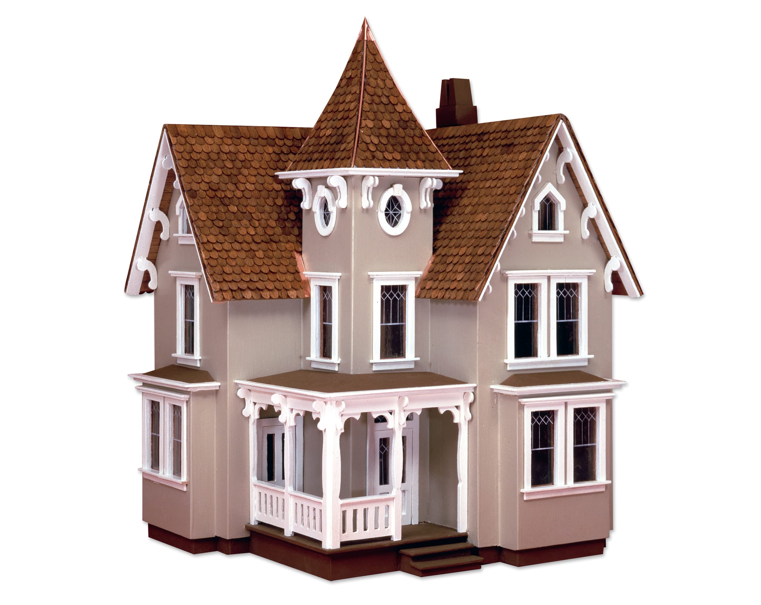 Greenleaf Fairfield Dollhouse Kit - 1/24 Scale Miniature Doll House Model for Collectors & Hobbyists | Perfect for DIY Projects, Home Decor & Gift Giving