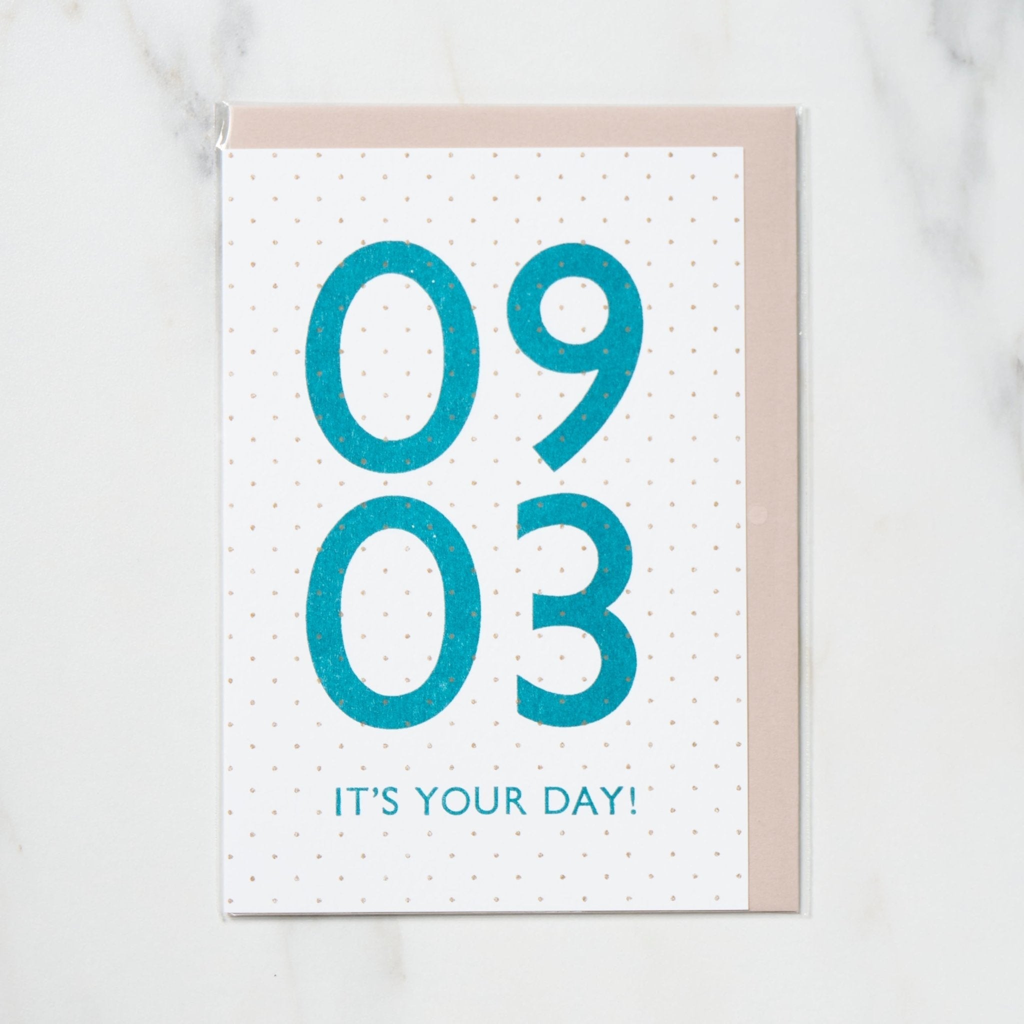 365 Find Your Day Card - September Letterpress Letters | Unique Greeting Cards for Birthdays, Anniversaries & Special Occasions