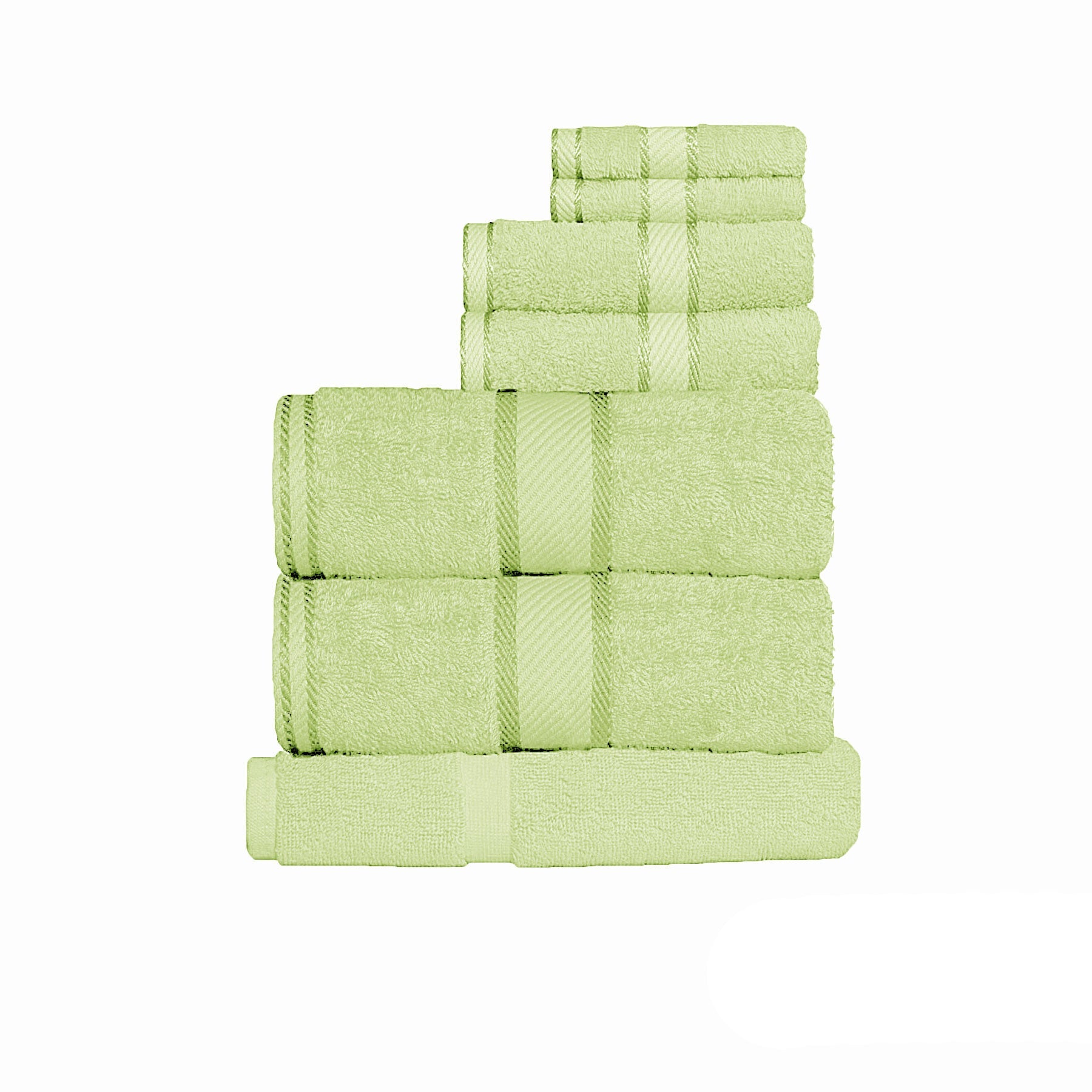Premium 550gsm Cotton 7-Piece Towel Set - Ultra Soft & Absorbent Bath Towels - Luxury Bathroom Essentials for Spa, Gym & Home Use