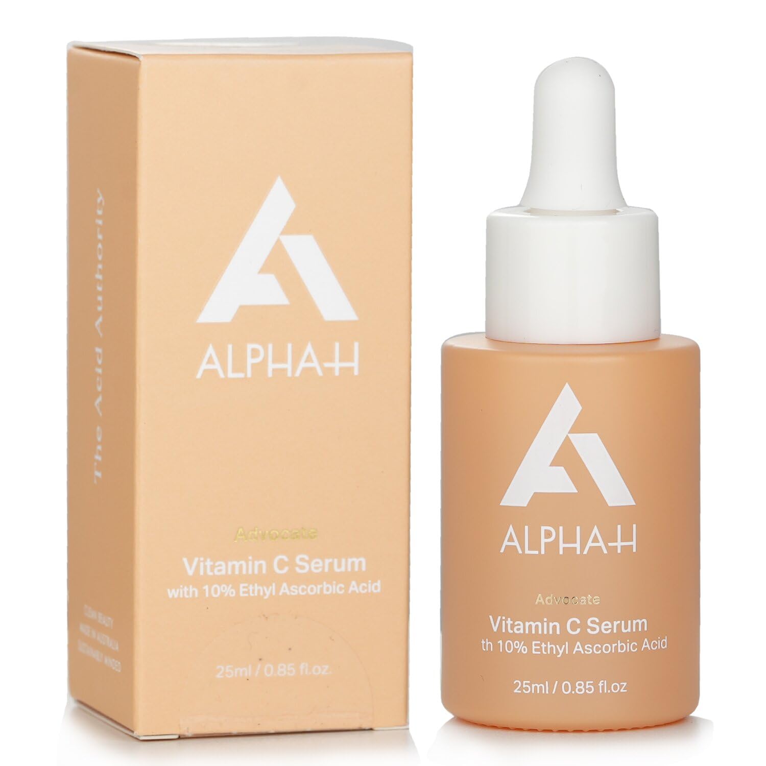 ALPHA-H Vitamin C Serum with 10% Ethyl Ascorbic Acid & Hyaluronic Acid - Brightening Facial Treatment for Dull Skin | Day & Night Use for Radiant Complexion | Anti-Aging Skincare for Women & Men