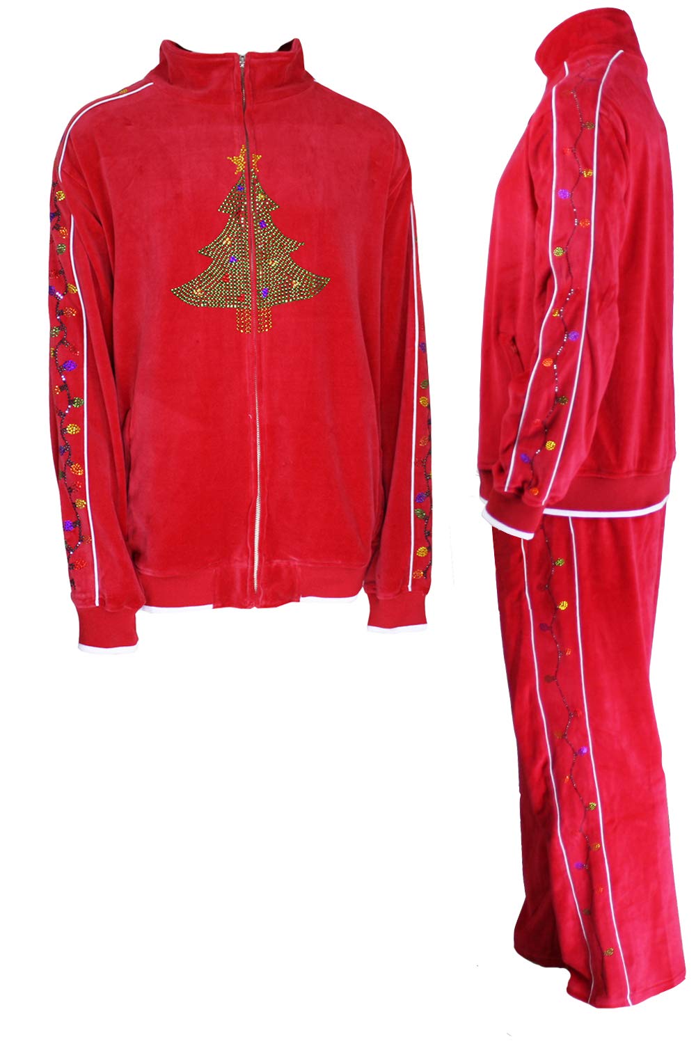 Men's Rhinestone Embellished Sweatsedo Tracksuit - Stylish & Comfortable Jogger Set for Gym, Lounge & Streetwear Fashion