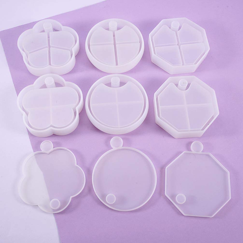 EXCEART 3-Piece Silicone Jewelry Box Tray Set - Round Epoxy Resin Mold for Rotating Ornaments, Multi-Layer Cake Decorating & Jewelry Storage - Perfect for DIY Crafts, Resin Art, and Home Organization