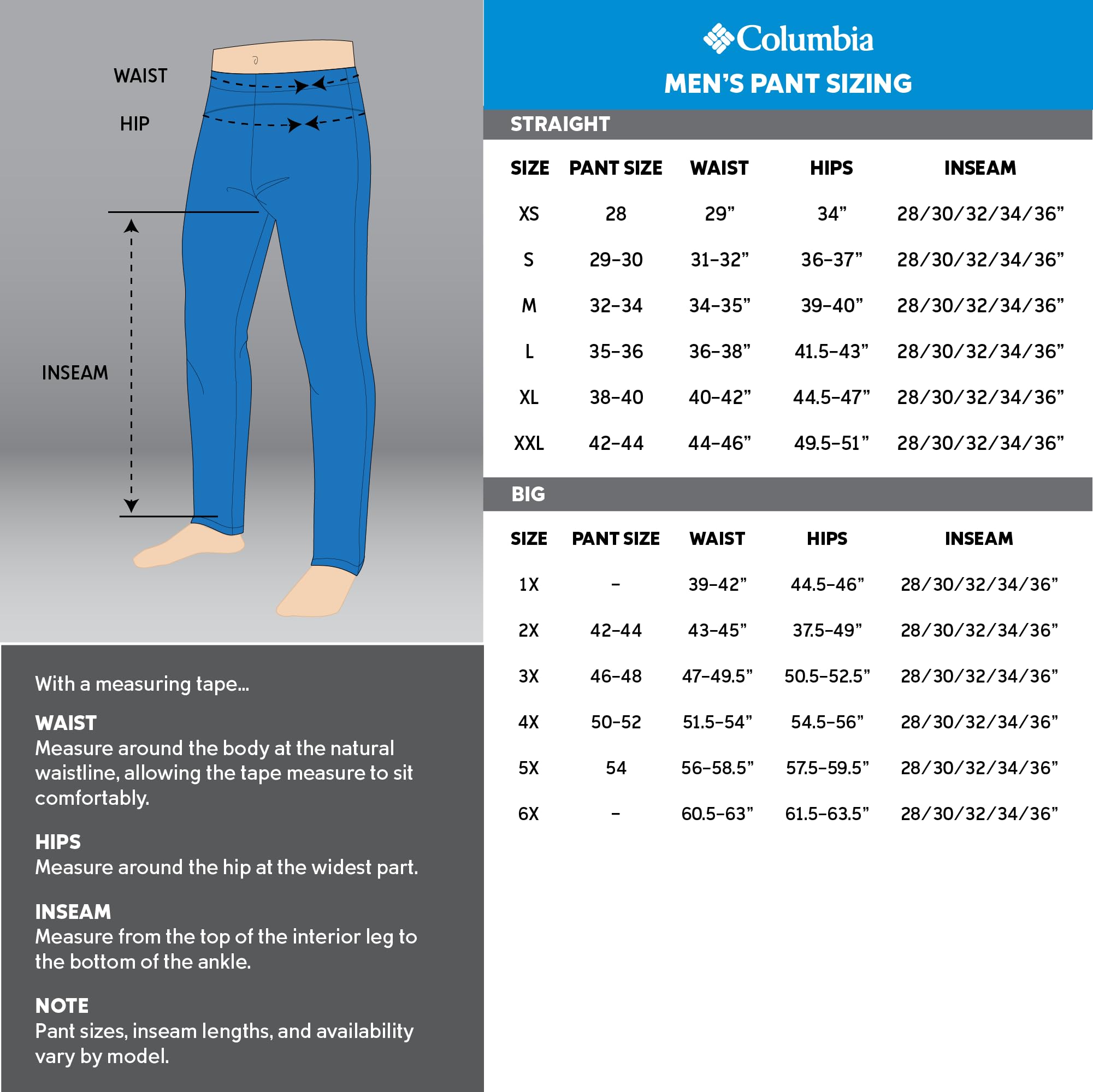 Columbia Men's Bugaboo IV Snow Pants - Waterproof Insulated Ski & Snowboard Pants for Winter Outdoor Activities