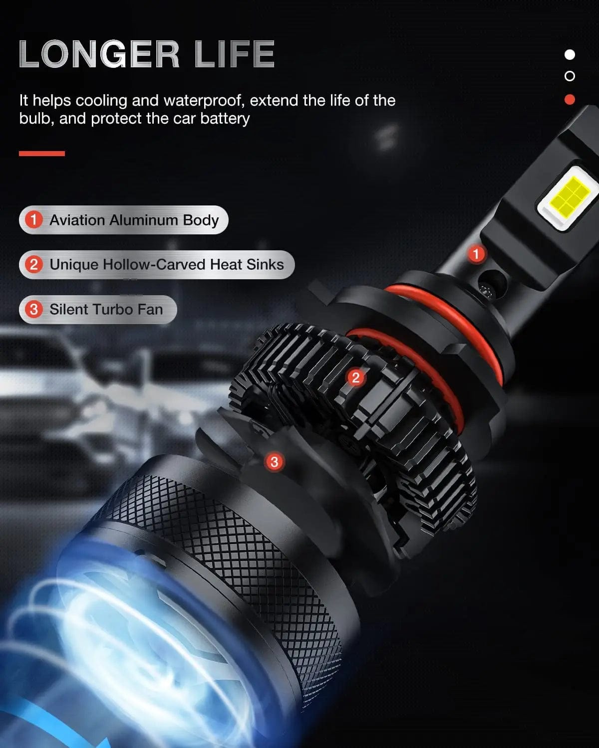 9005/HB3 & H11/H9 LED Headlight Bulbs - 200W 40000LM 6000K Cool White - IP67 Waterproof - 4 Pack - Perfect for Night Driving & Off-Road Vehicles