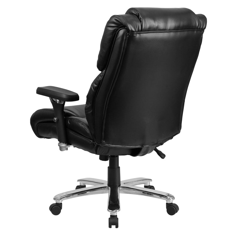 FLASH HERCULES Series 400 lb Capacity Big & Tall Executive Office Chair - Heavy Duty Ergonomic Chair with Adjustable Lumbar Support - Perfect for Long Work Hours, Gaming & Home Office Use