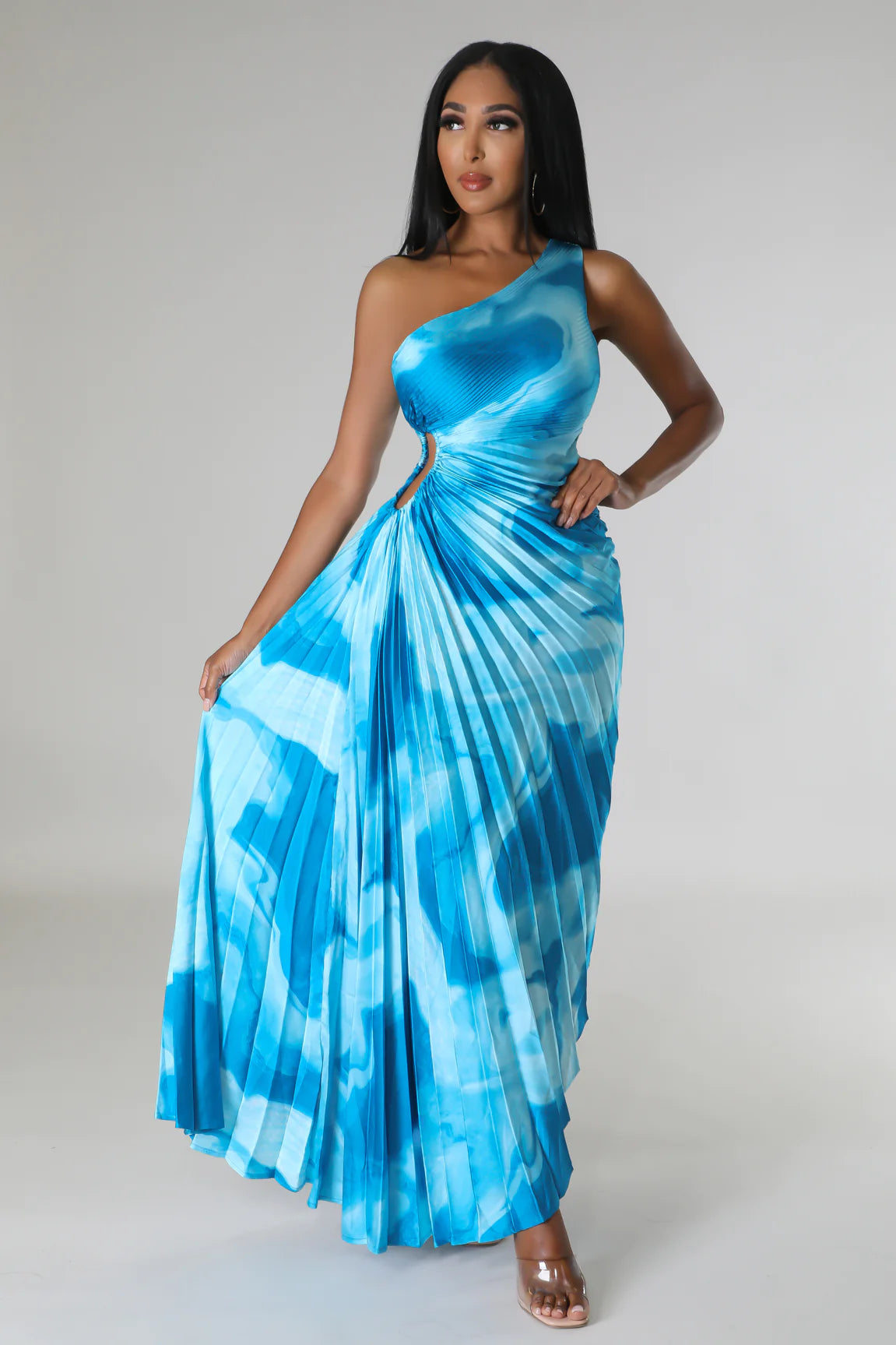 Aniya Oasis Maxi Dress - Flowy Summer Beach Dress for Women, Boho Chic Long Dress with Pockets, Perfect for Vacations, Weddings & Outdoor Events