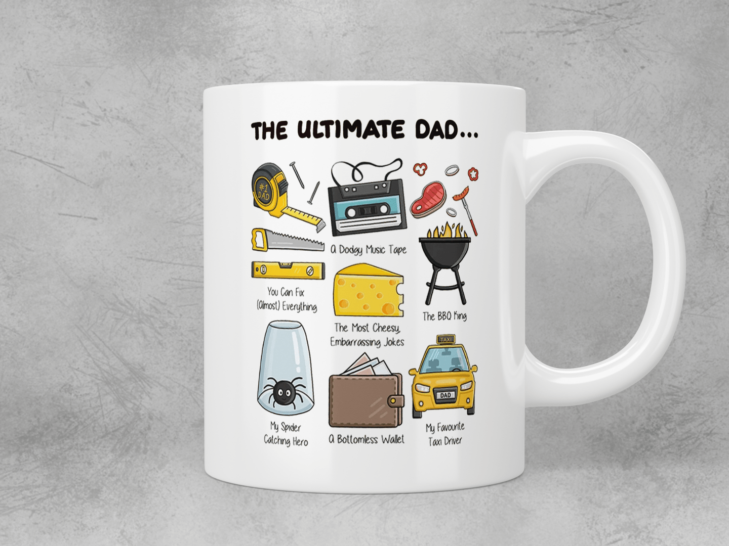 Best Dad Ever Coffee Mug - Funny & Unique Gift for Father's Day, Birthday, Retirement - Perfect for Office, Home & Travel Use