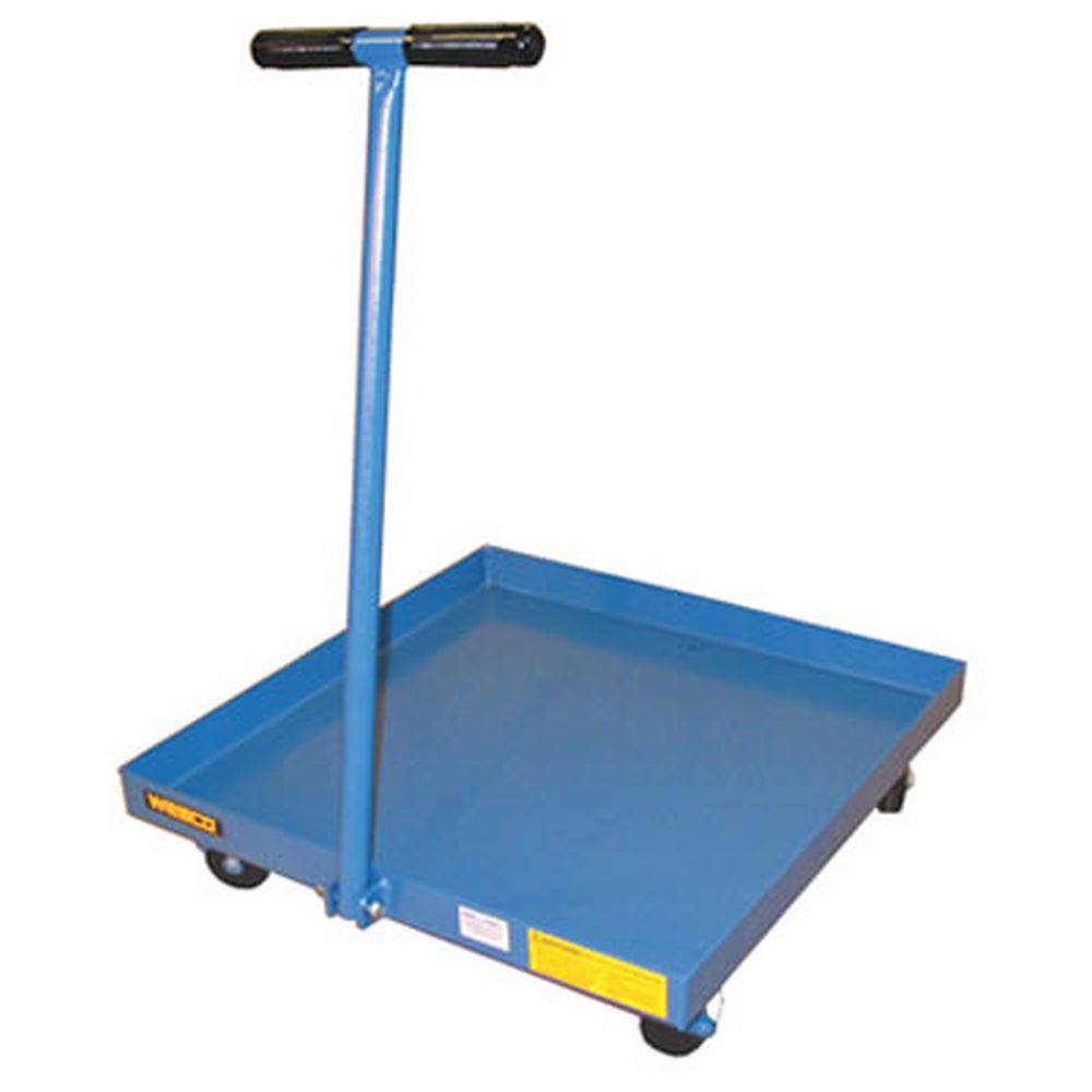 Heavy Duty Drum Platform Truck - 900 lbs Capacity, Steel Construction for Industrial & Warehouse Use