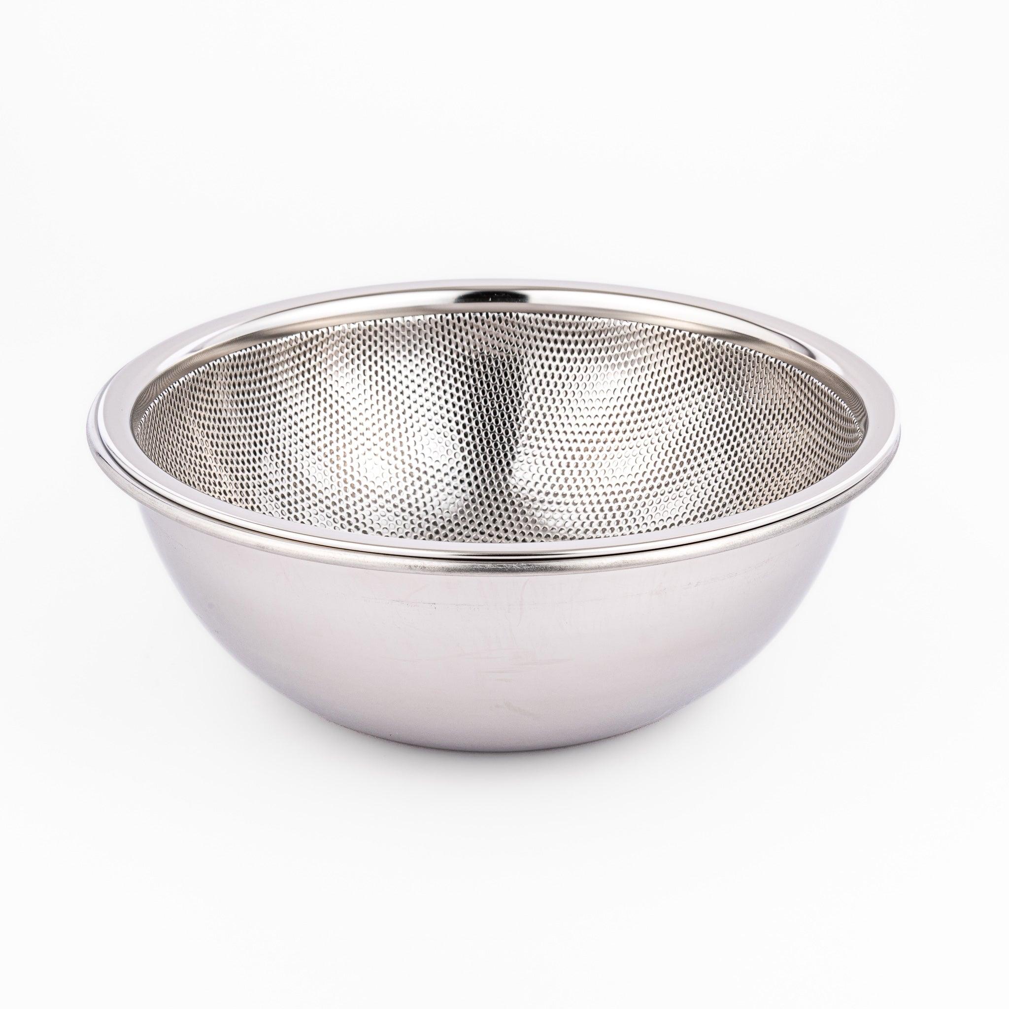 Premium Stainless Steel Mixing Bowls with Fine Mesh Strainer Set - 3-Piece Kitchen Essentials for Baking, Cooking & Food Prep | Durable & Easy to Clean