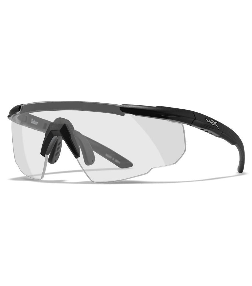 Wiley X Saber Advanced Safety Glasses - ANSI Z87.1 Certified Protective Eyewear for Shooting, Cycling & Outdoor Sports | UV Protection & Anti-Fog Lenses