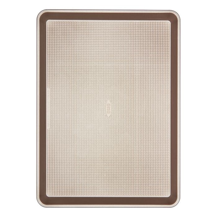 OXO Good Grips Non-Stick Half Sheet Jelly Roll Baking Pan - 18 x 13 Inch Cookie Sheet for Baking, Roasting & Cooking - Perfect for Cookies, Cakes & Sheet Pan Dinners