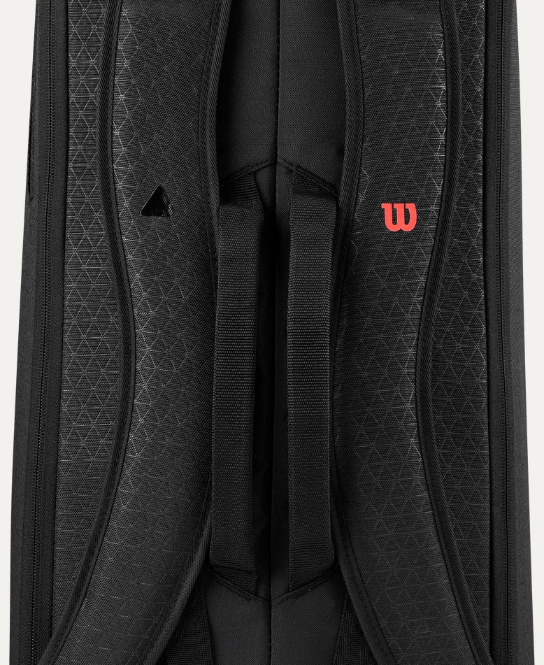 Wilson Clash v3 Super Tour Tennis Bag 6-Pack | Premium Tennis Gear for Players & Coaches | Perfect for Tournaments, Practice & Travel