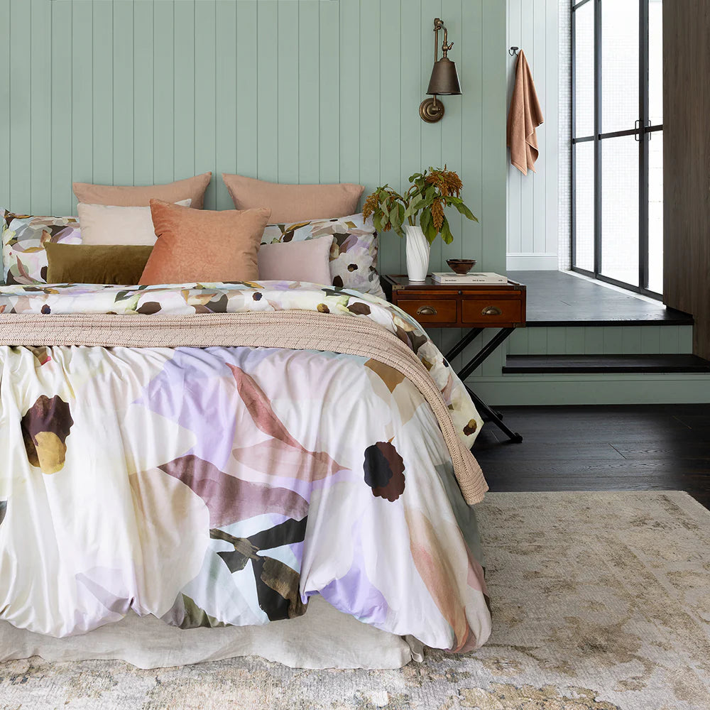 Ambrosia Reversible Quilt Cover Set by Bambury - Luxury Soft Bedding for All Seasons | Perfect for Master Bedroom, Guest Room & Dorm Decor