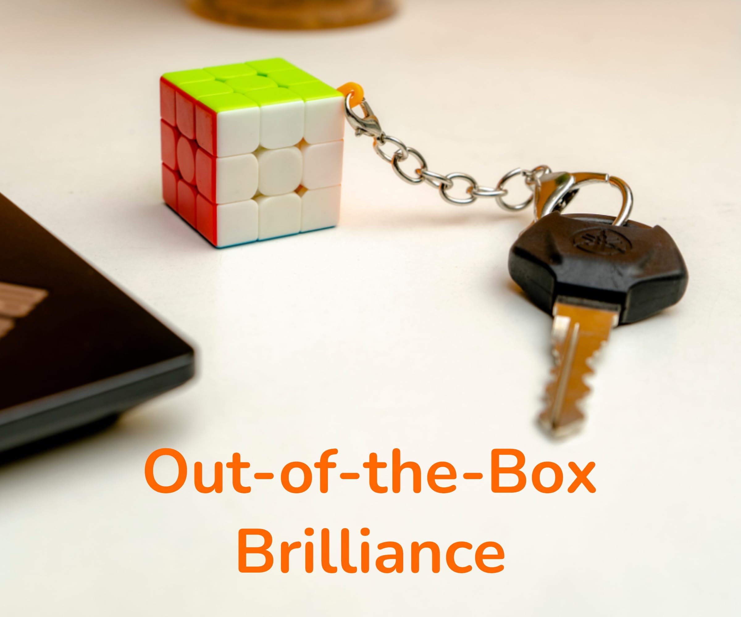 Cubelelo Drift Mini 3x3 Keychain Speed Cube - Compact Magic Puzzle Toy for Kids & Adults | Brain Teaser Game for Stress Relief & Fun | Perfect for Travel, Office, Gifts & Classroom Activities | Ages 3+