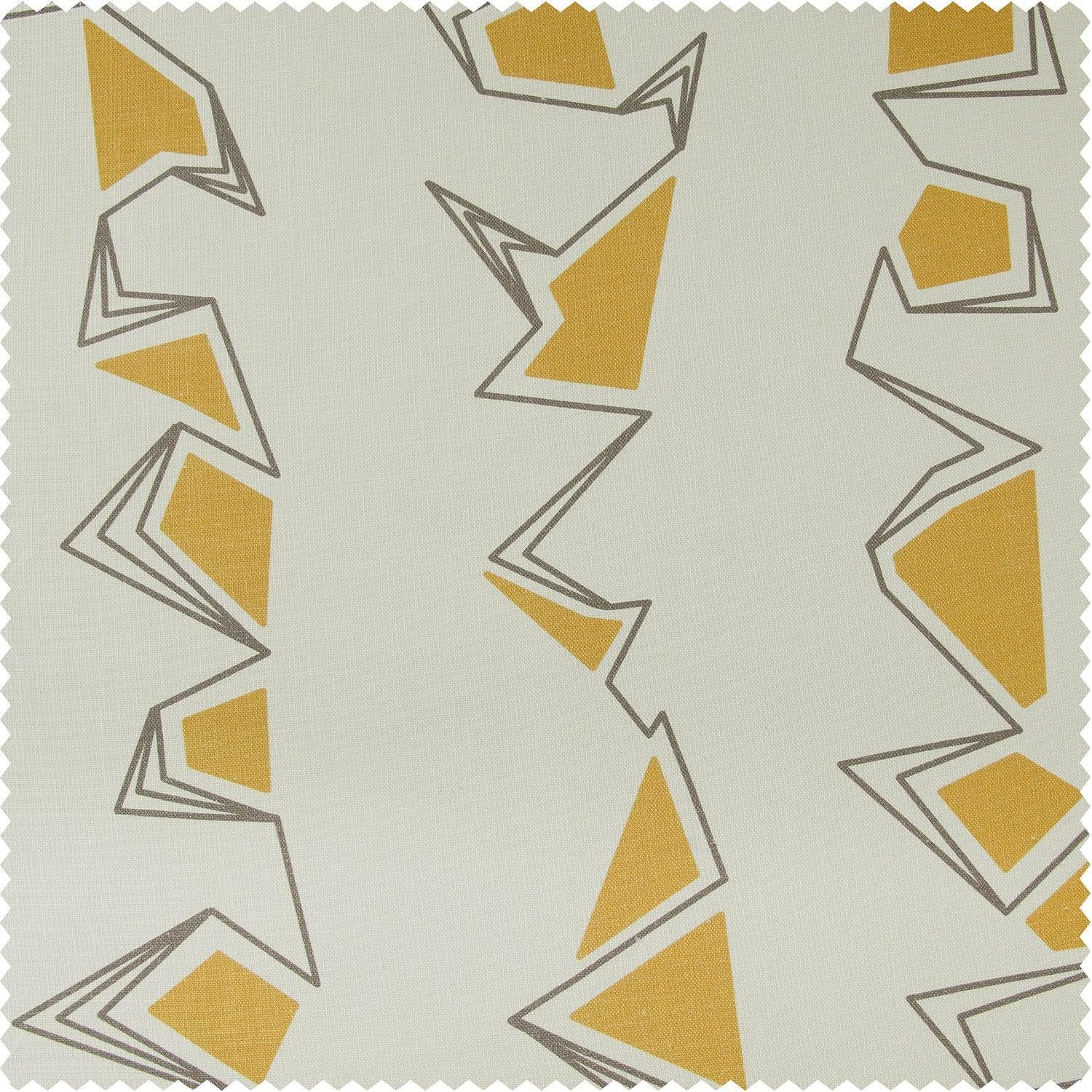Rock & Roll Marigold Abstract Textured Printed Cotton Fabric Swatch - Perfect for DIY Crafts, Quilting & Home Decor Projects
