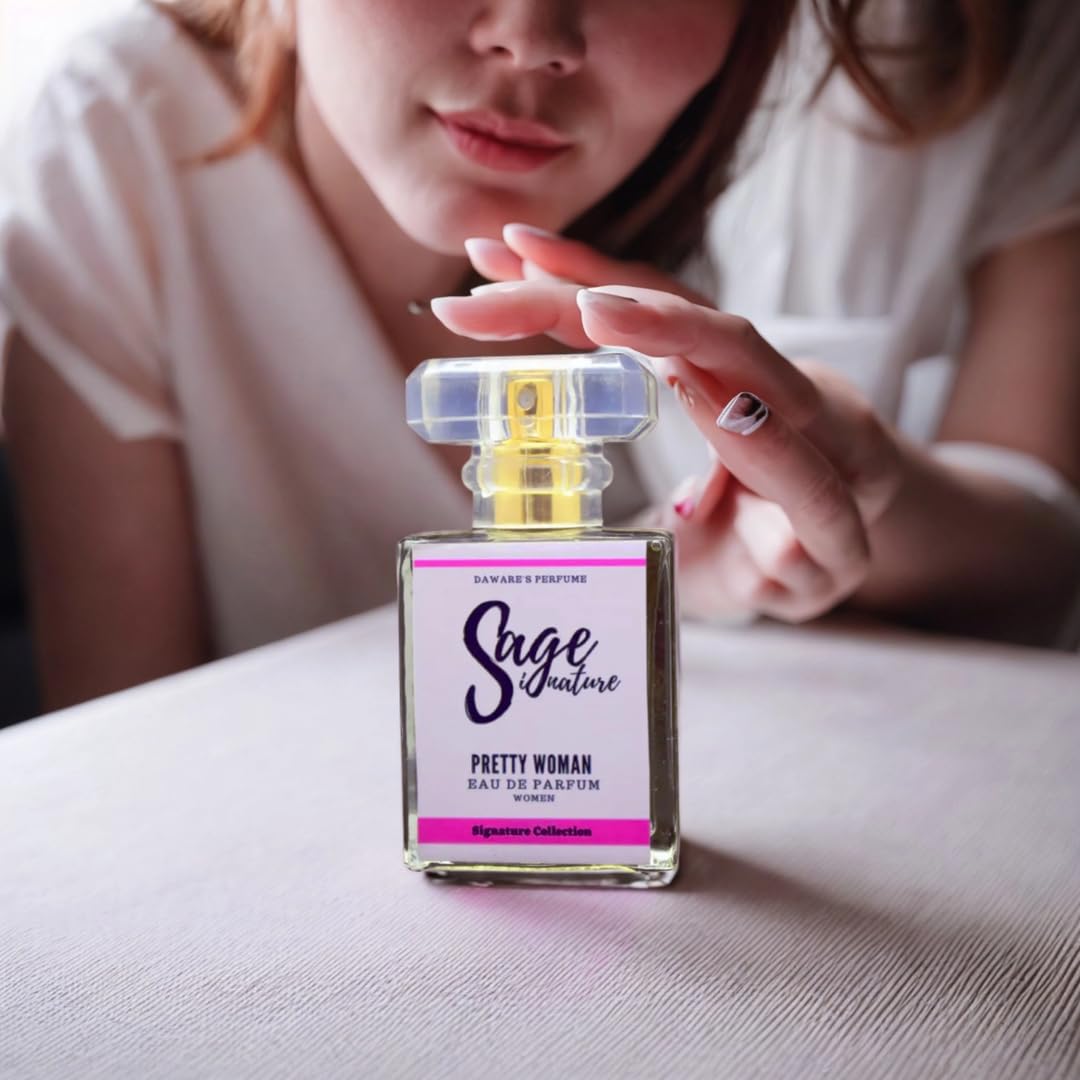 DigiPreneur Pretty Women Sage Perfume Eau De Parfum for Women - 30ml Floral Fragrance Bottle | Long-Lasting Scent for Daily Wear, Office & Special Occasions