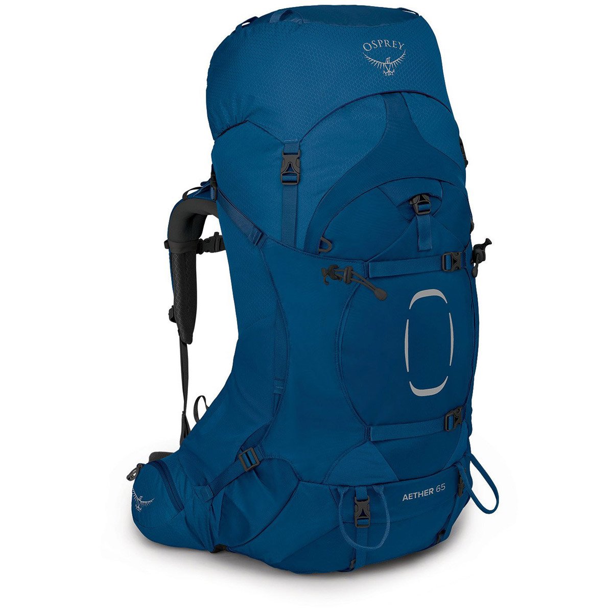 Aether 65 Backpack - Deep Water Blue - Medium Size for Hiking, Travel & Outdoor Adventures